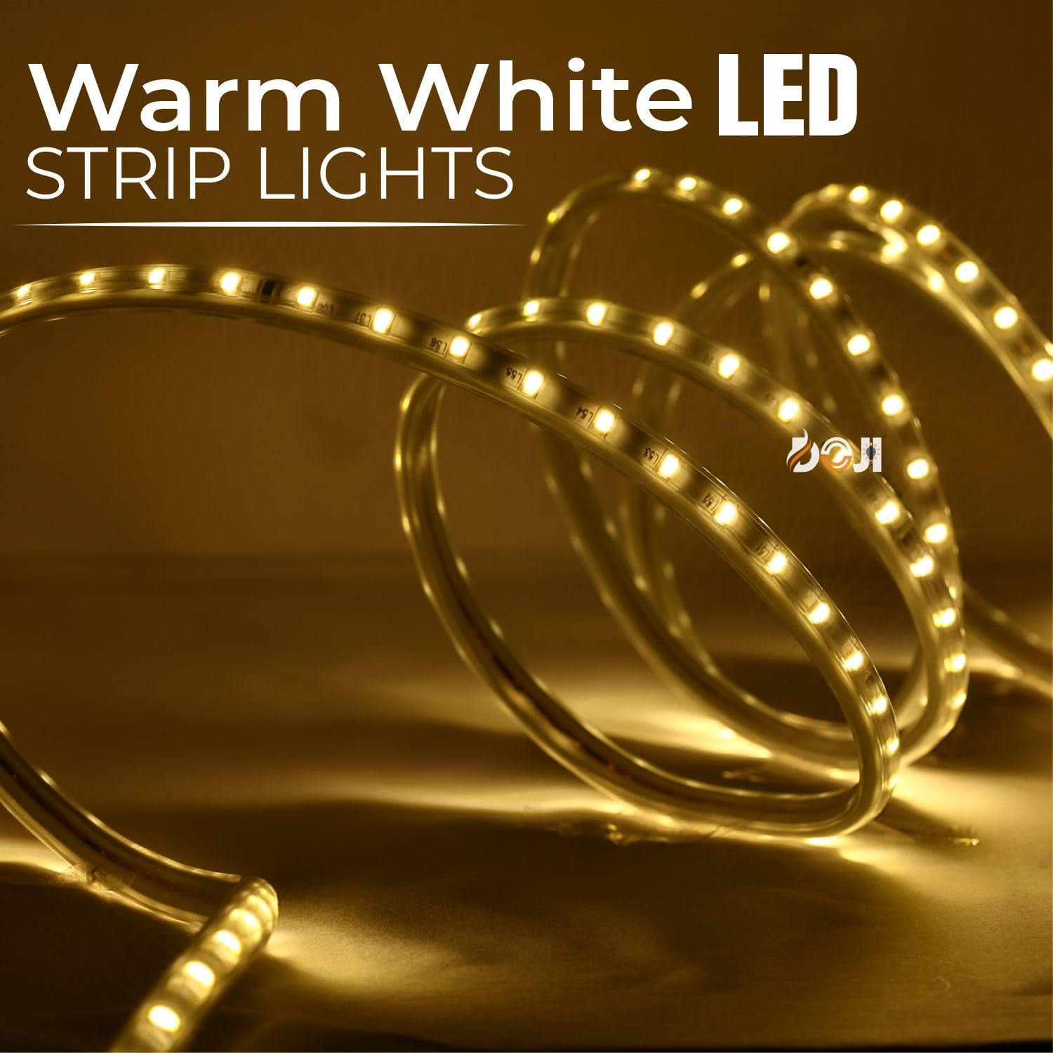 DOJI LED Strip Light,Rope Light for Ceiling, Indoor,Outdoor,Decorative,Diwali,Christmas,Festival,Cove,False Balcony,Entrance. (1