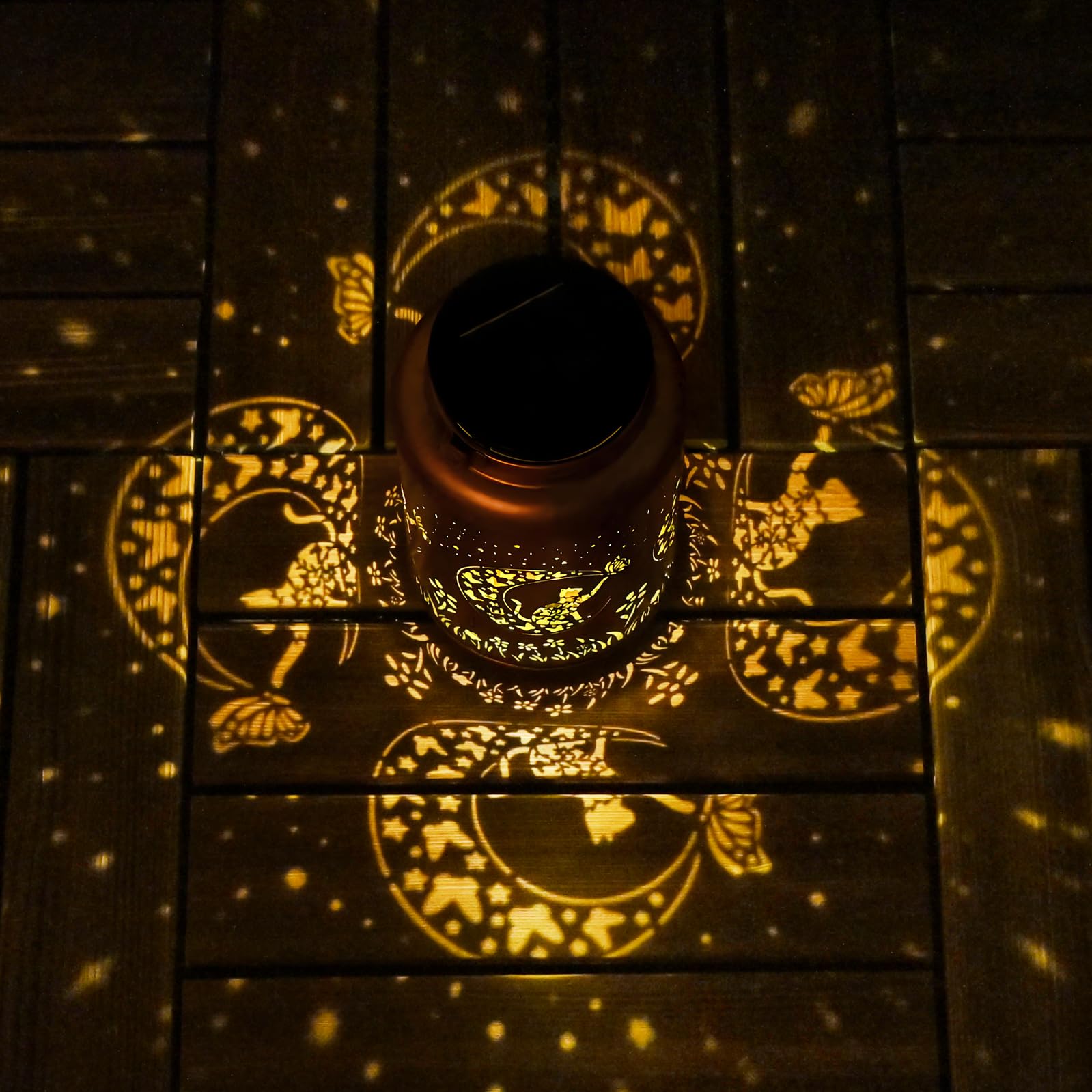 Solar Lanterns Outdoor Waterproof - Cat Garden Decor Birthday Gifts For Women Mom Grandma Hanging Solar Lights Metal Solar Lante