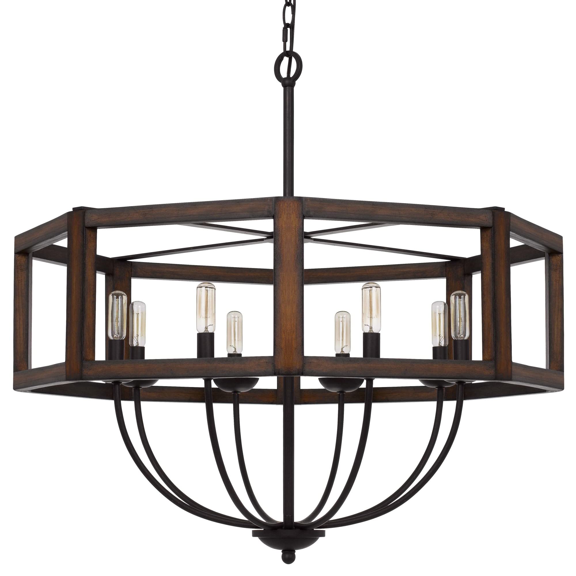 Cal Lighting FX-3761-8 Chandelier, Dark Bronze
