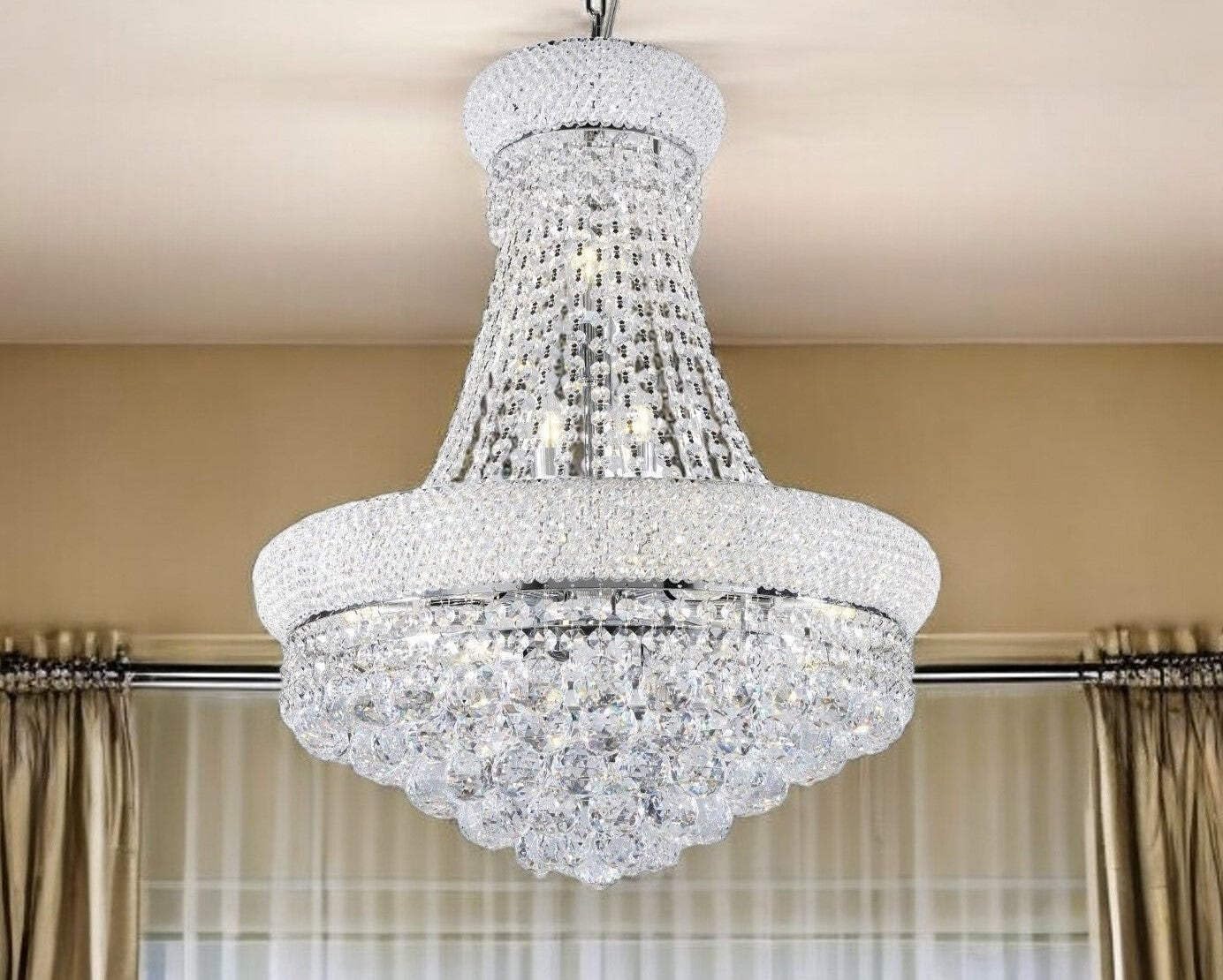 HomeRoots LED Ceiling Light, Lantern Style, Model 468880, Transparent Glass with Clear Shades