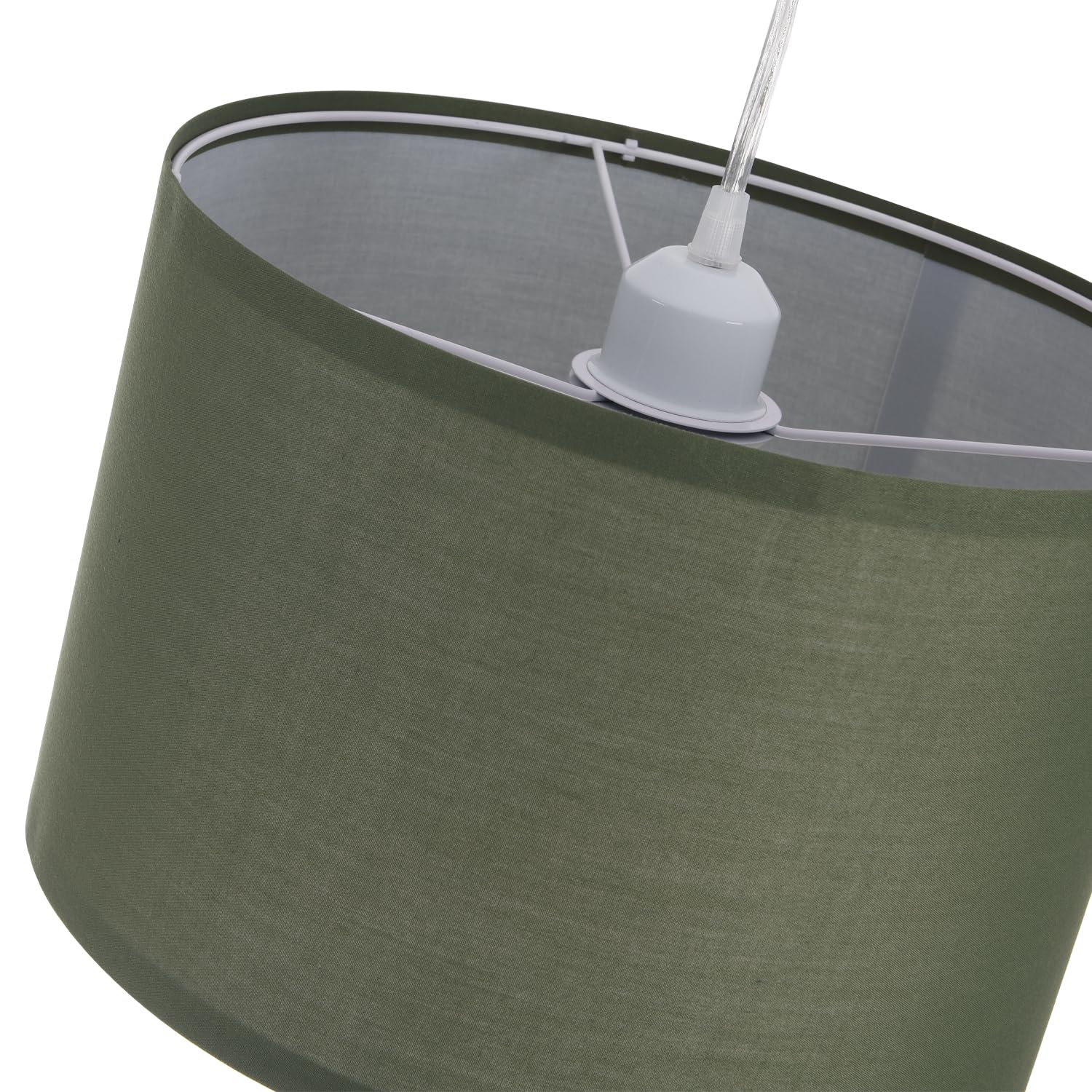 IHENGYANLT Plug-in Pendant Light, Metal Shade, 15Ft Cord, On/Off Switch, Light Green, Model P450