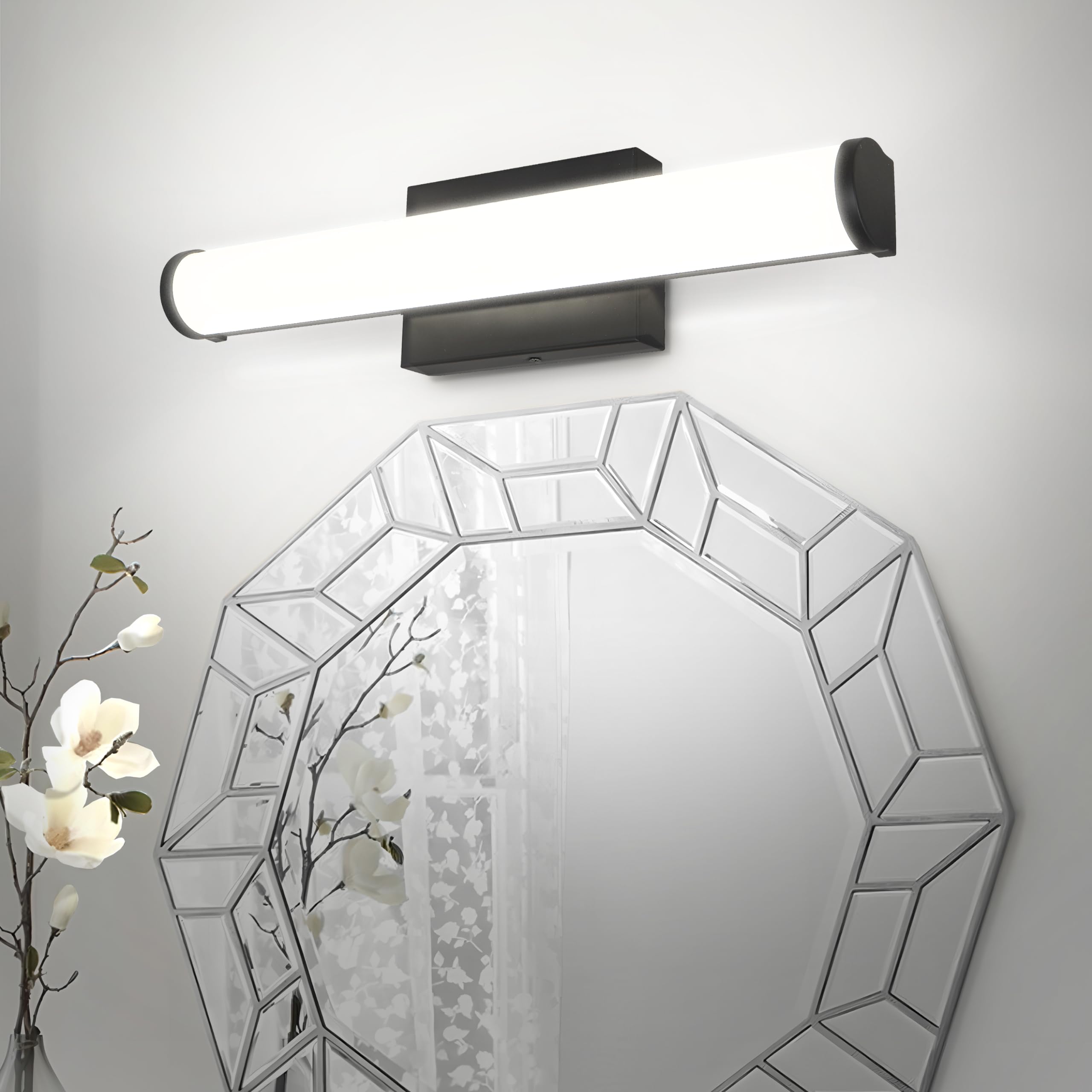 Asd Led 18 Inch Wall Mount Vanity Lighting Fixture | 20W 1800Lm 3000K-5000K 120V | 3Cct, Dimmable, Energy Star, Etl Listed | Bat