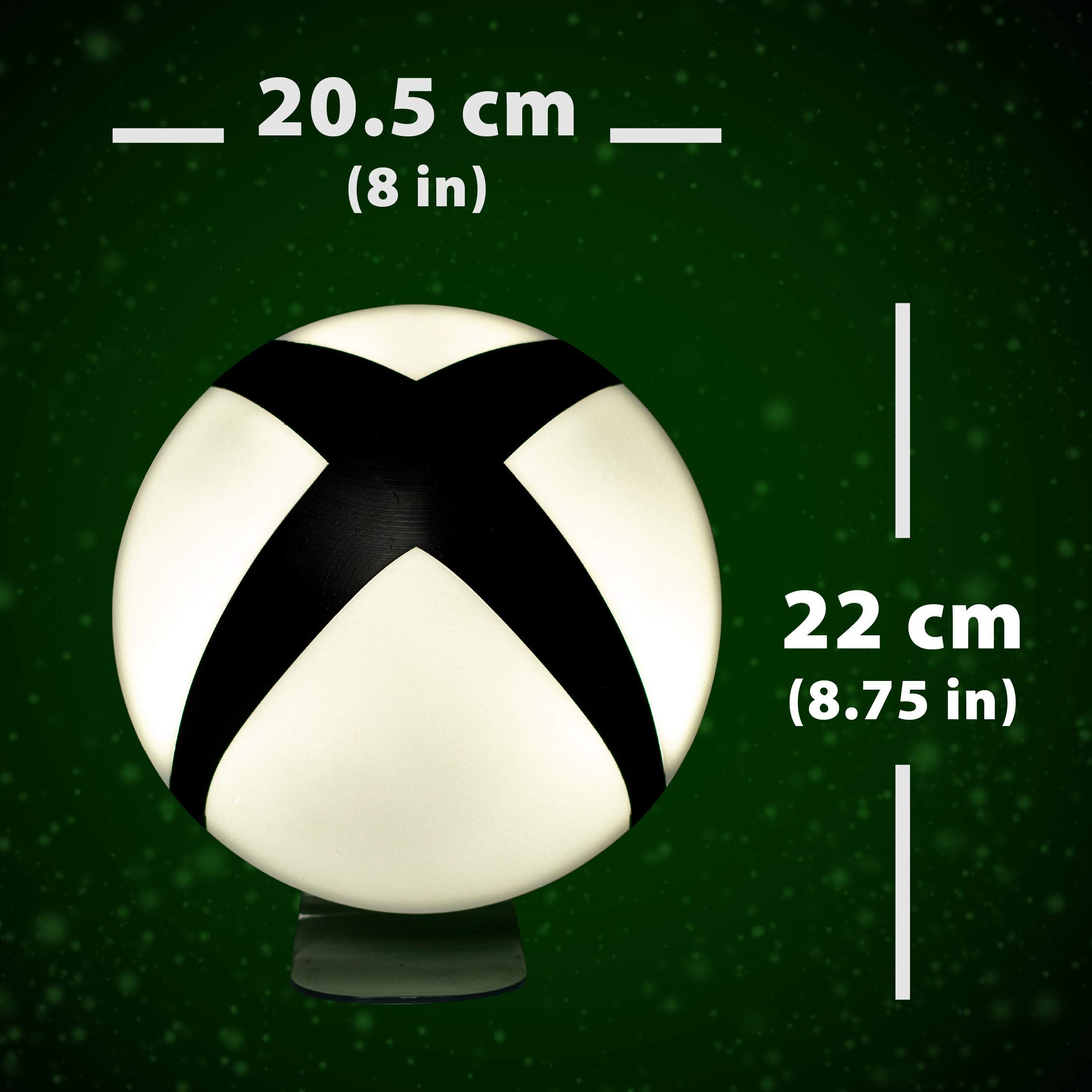 Paladone Xbox Logo Light - Black/White Plastic Game Room Decor - Model PP5686XBTX