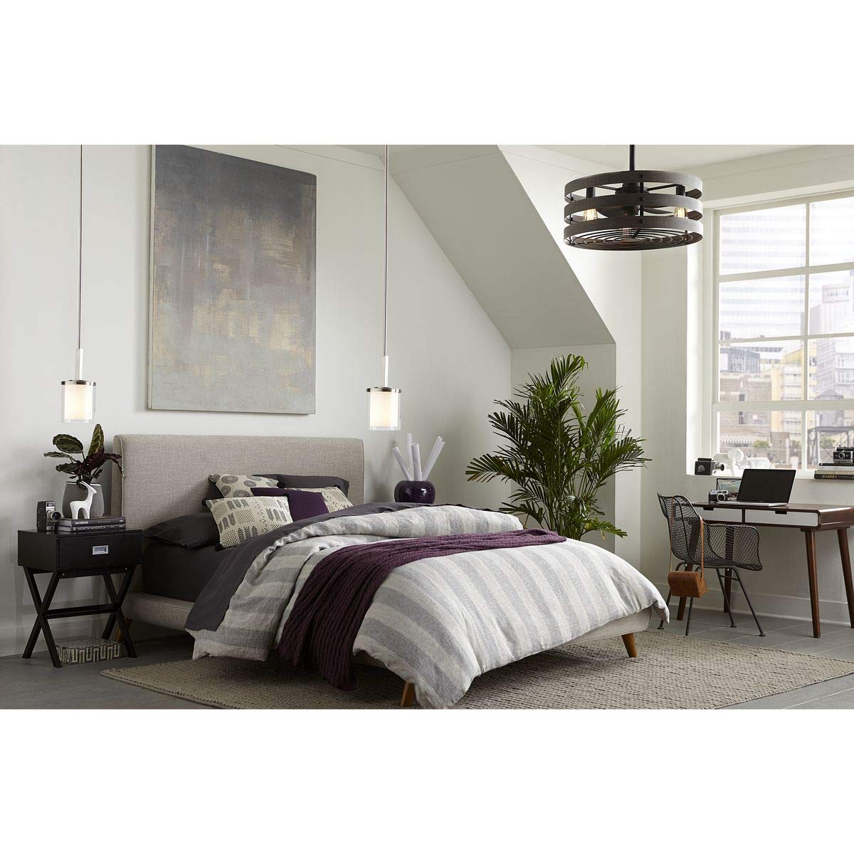 Progress Lighting P250012-143-22 Gulliver Ceiling Fans, 18-1/8'' X 23-1/2'', Black