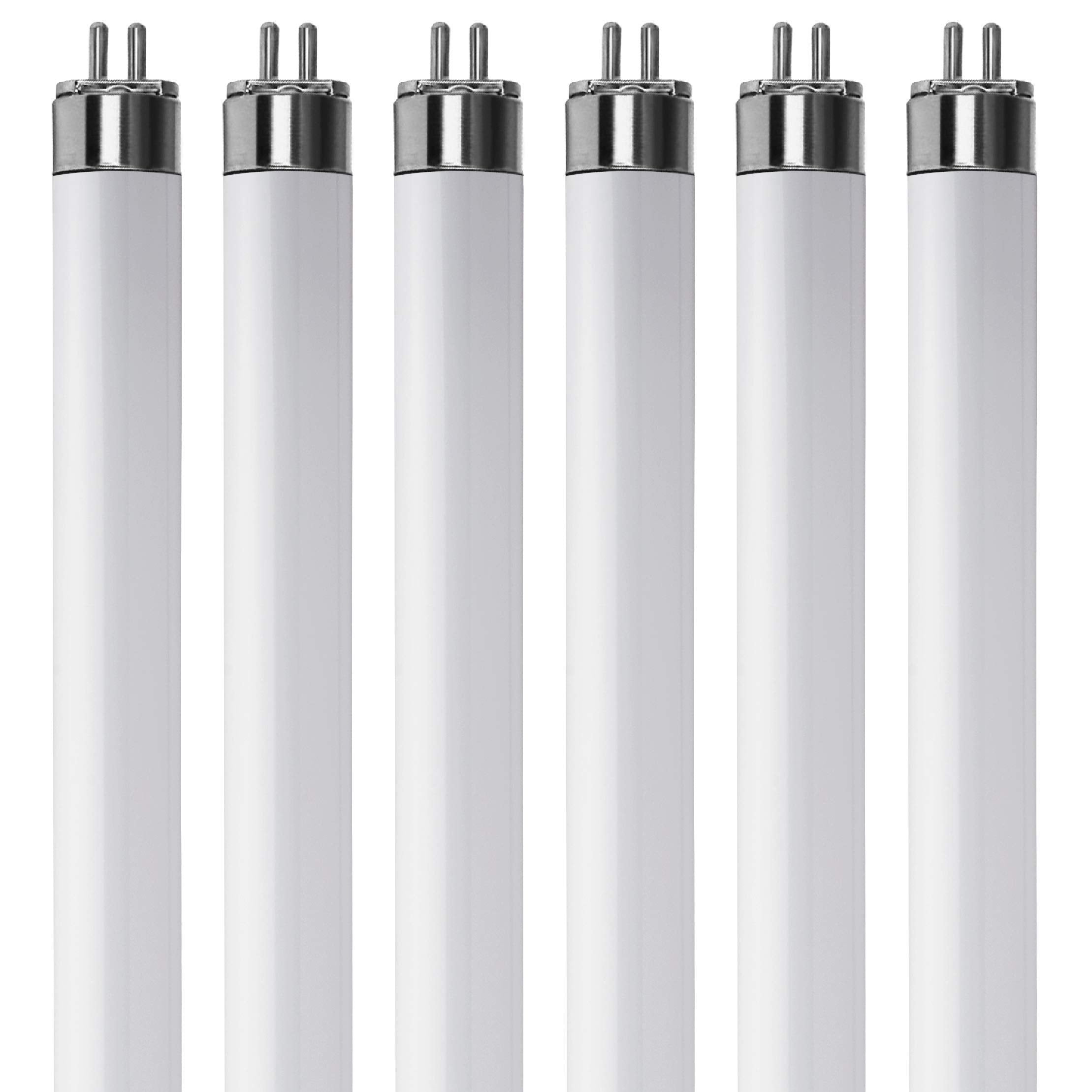(Pack Of 6) F8T5/D - T5 Fluorescent 6500K Daylight - 8 Watt - 12 Super Long Life Light Bulbs