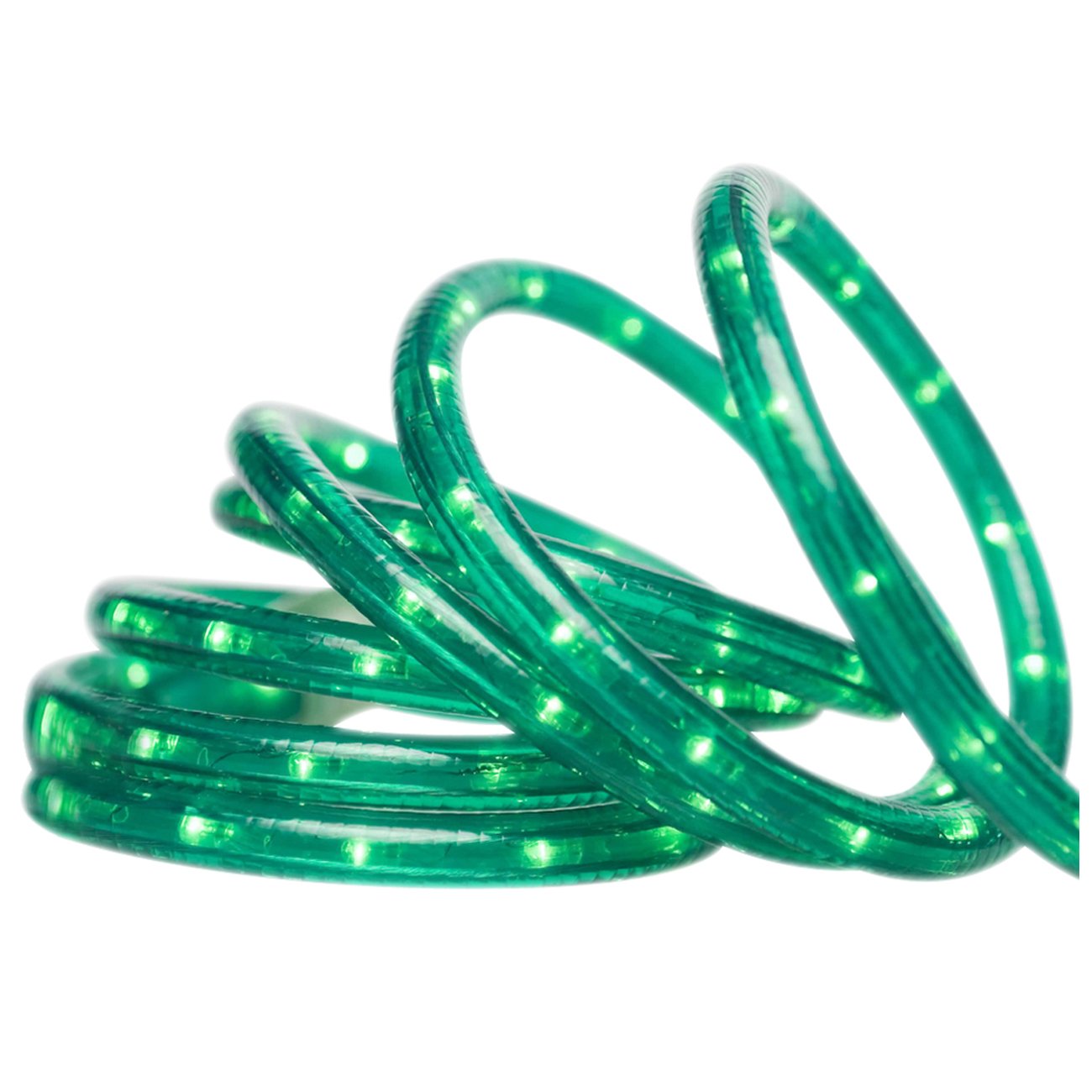 Brite Star Green Rope Light - 18 Feet, Clear, Connectable, Indoor/Outdoor, Waterproof, Model 37-164-00