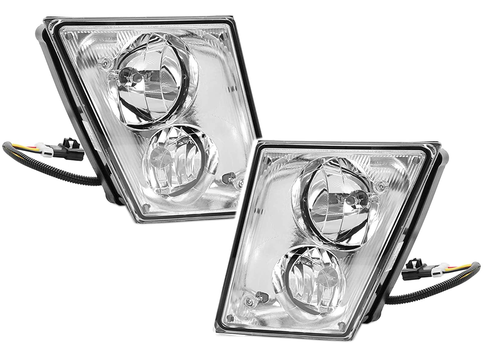 APA Replacement Fog Lamp for 2003-2016 VN VNL Chrome Pair Passenger Right RH Driver Left LH Side 20414613 20414612