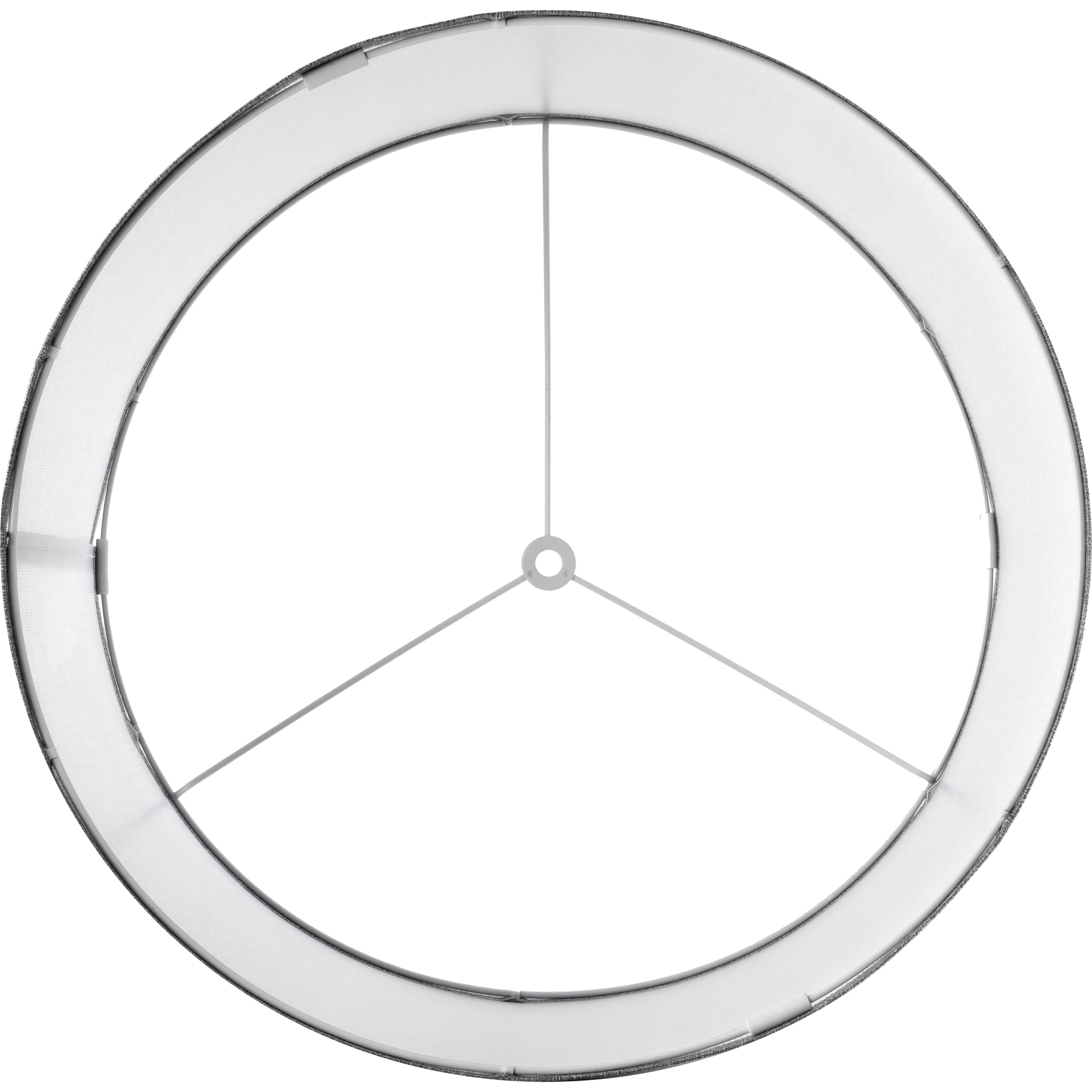 Set Of 2 Large Drum Lamp Shades Modern Lamp Shade 16'' Top X 16'' Bottom X 12'' High (Spider) Gray Lampshade For Floor Lamps Tab