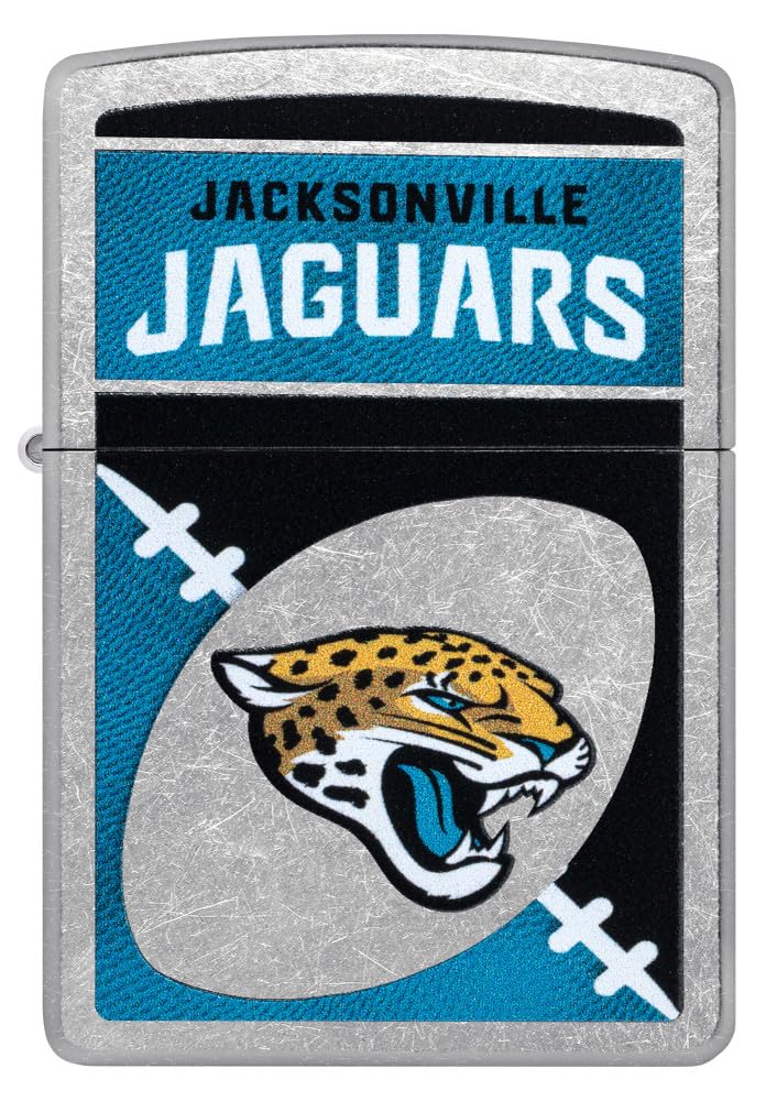 Zippo Nfl Jacksonville Jaguars Street Chrome Pocket Lighter