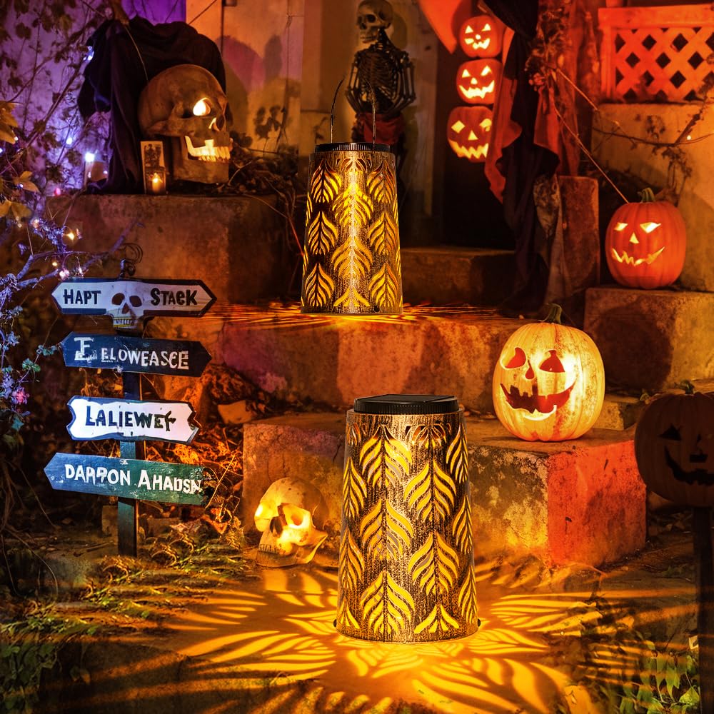 Jsot Solar Lanterns, Solar Hanging Lights For Outside Decorative For Porch Patio Tree (4 Pack)