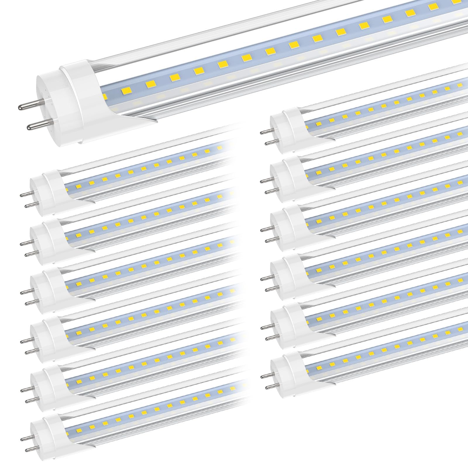 Jesled 2Ft Led Tube Light, T8 T10 T12 Type A+B Led Bulb,10W(24W Equiv.) 5000K Daylight, 1120Lm, 24 Inch F20T12 Fluorescent Bulb