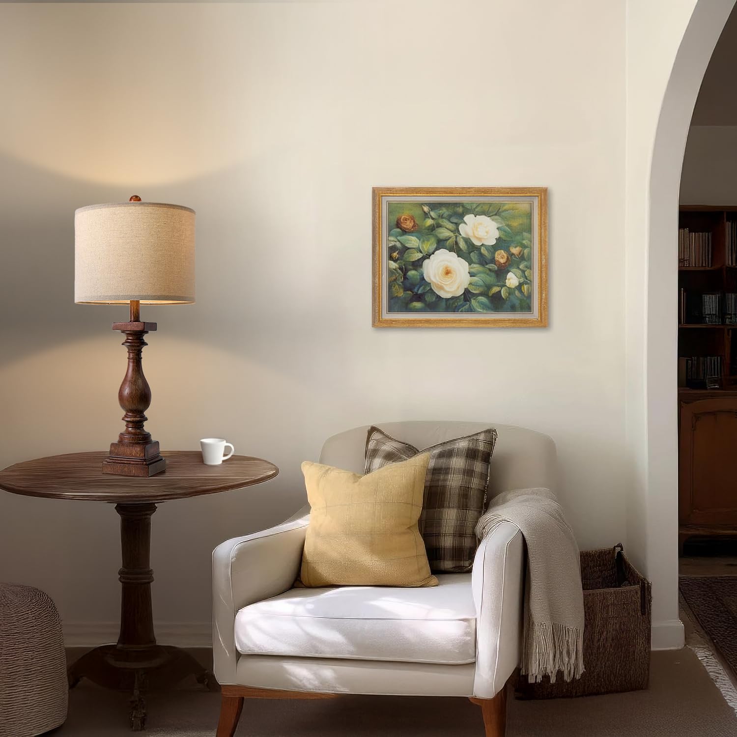 Bobomomo 27'' Farmhouse Living Room Lamps With Usb-A +C Ports, Vintage Rustic Bedside Night Stand Lamps Set Of 2, Linen Shade, R