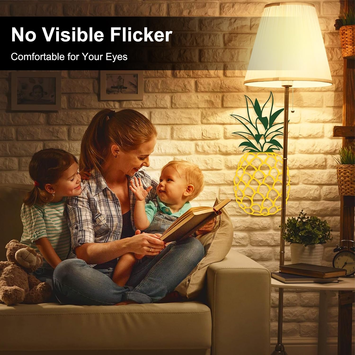 Tjoy 6 Pack A19 Led Light Bulbs, 60 Watt Equivalent Led Bulb, Soft Warm White 2700K, Efficient 9W, E26 Standard Base, Non Dimmable Energy Saving Lightbulb, 800Lm, 80 Cri, 120V, Ul Listed