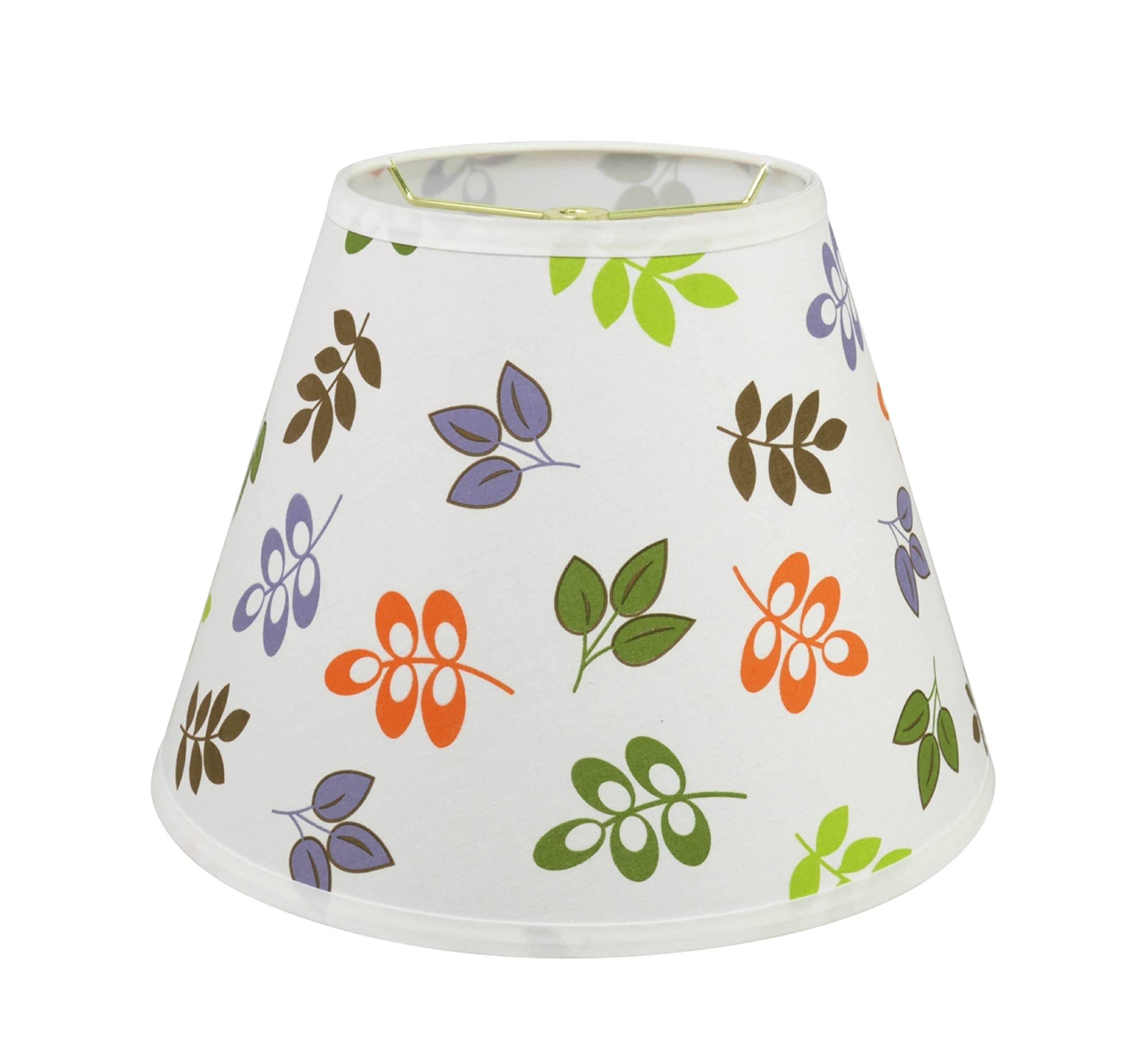Aspen Creative Empire Lamp Shade, Off White, Linen, 7in Top x 13in Bottom x 9.5in Slant Height, Model 32190
