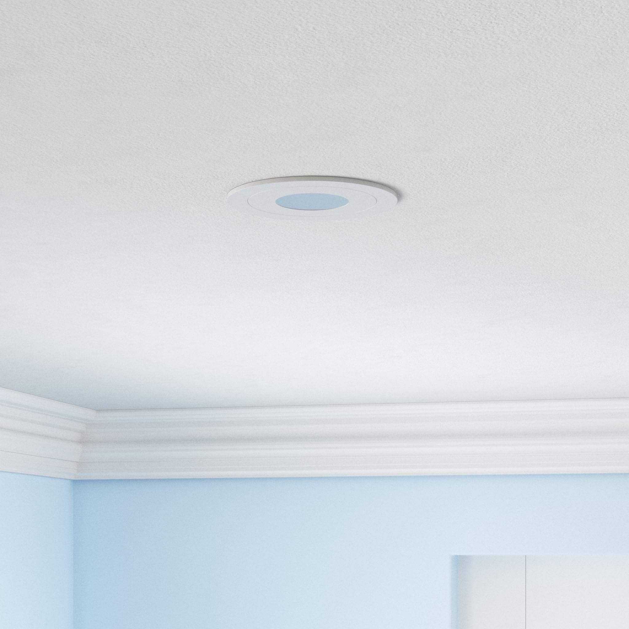 Ensenior 4 Inch LED Gimbal Recessed Light, 5CCT Dimmable, 950LM, White, Model 769044650014