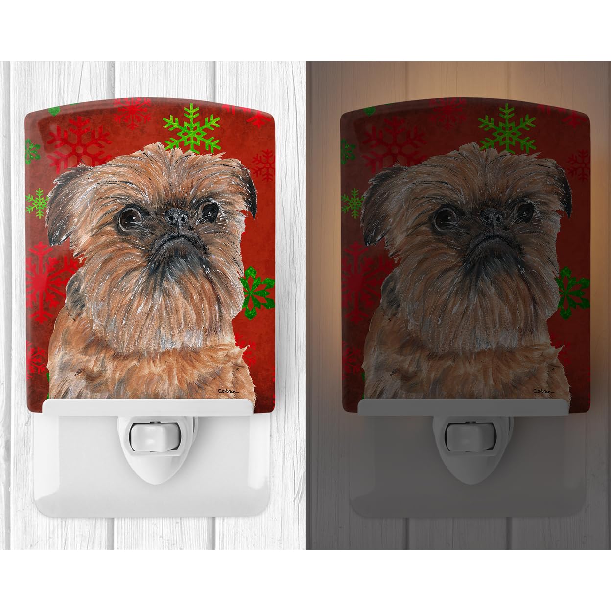 Carolines Treasures Ceramic Night Light, SC9586CNL, 6x4x3in, Multicolor, Holiday Design