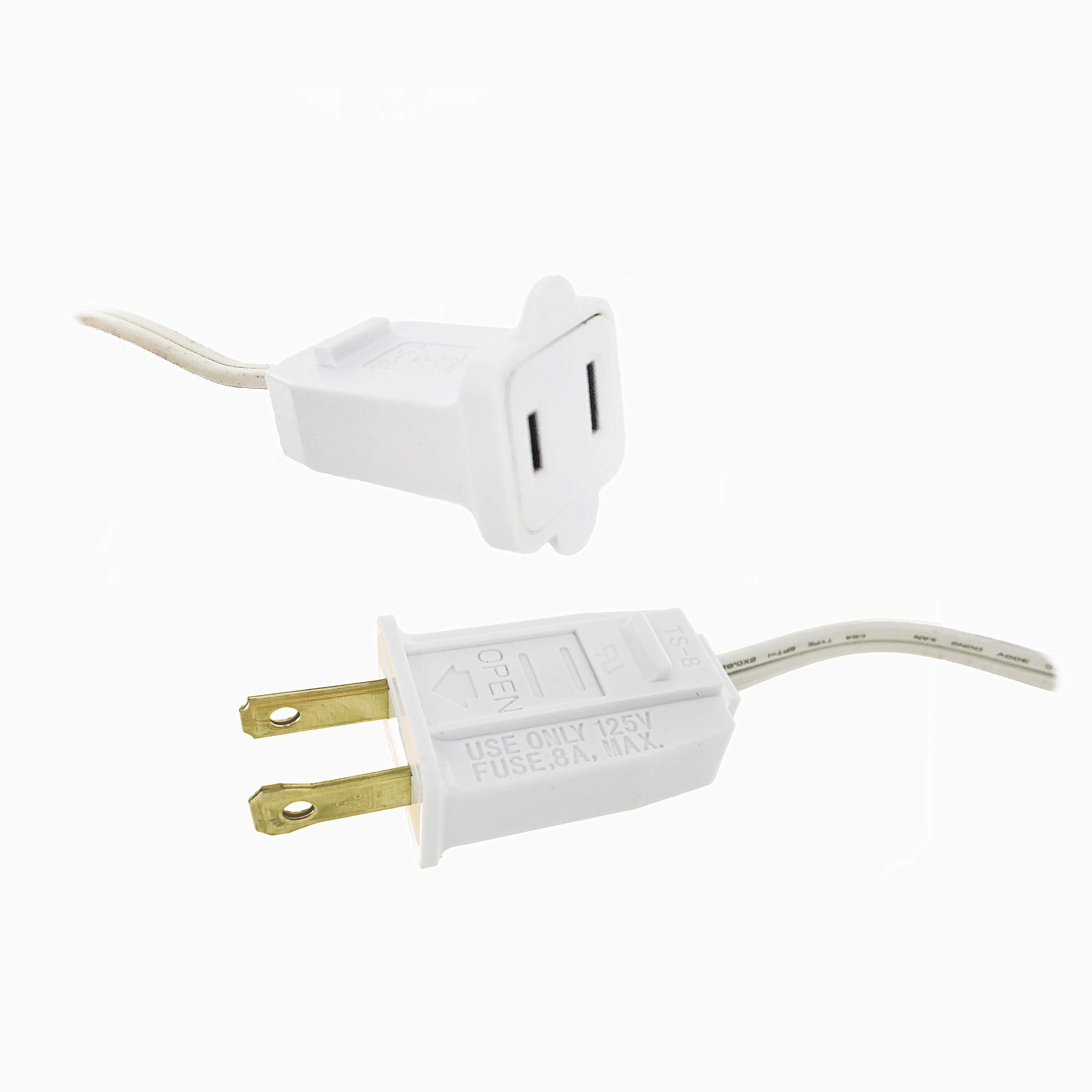 Hlo Lighting C9 Light Strings | 100 White Cord With 12 Socket Spacing  E17 Light Stringer For C9 Christmas Lights