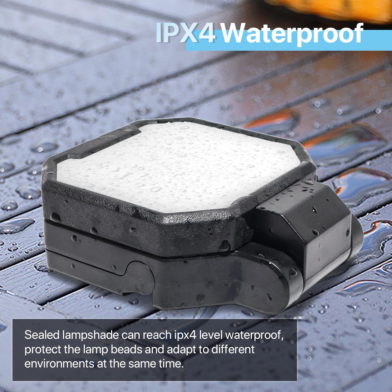 Hyperlite Rechargeable Work Light 2Pack 40W 4000Lumens, Hanging Hook Folding Bracket, Magnetic Work Light Job Site Lighting For Car Repairing, Camping, Working, And Hurricane