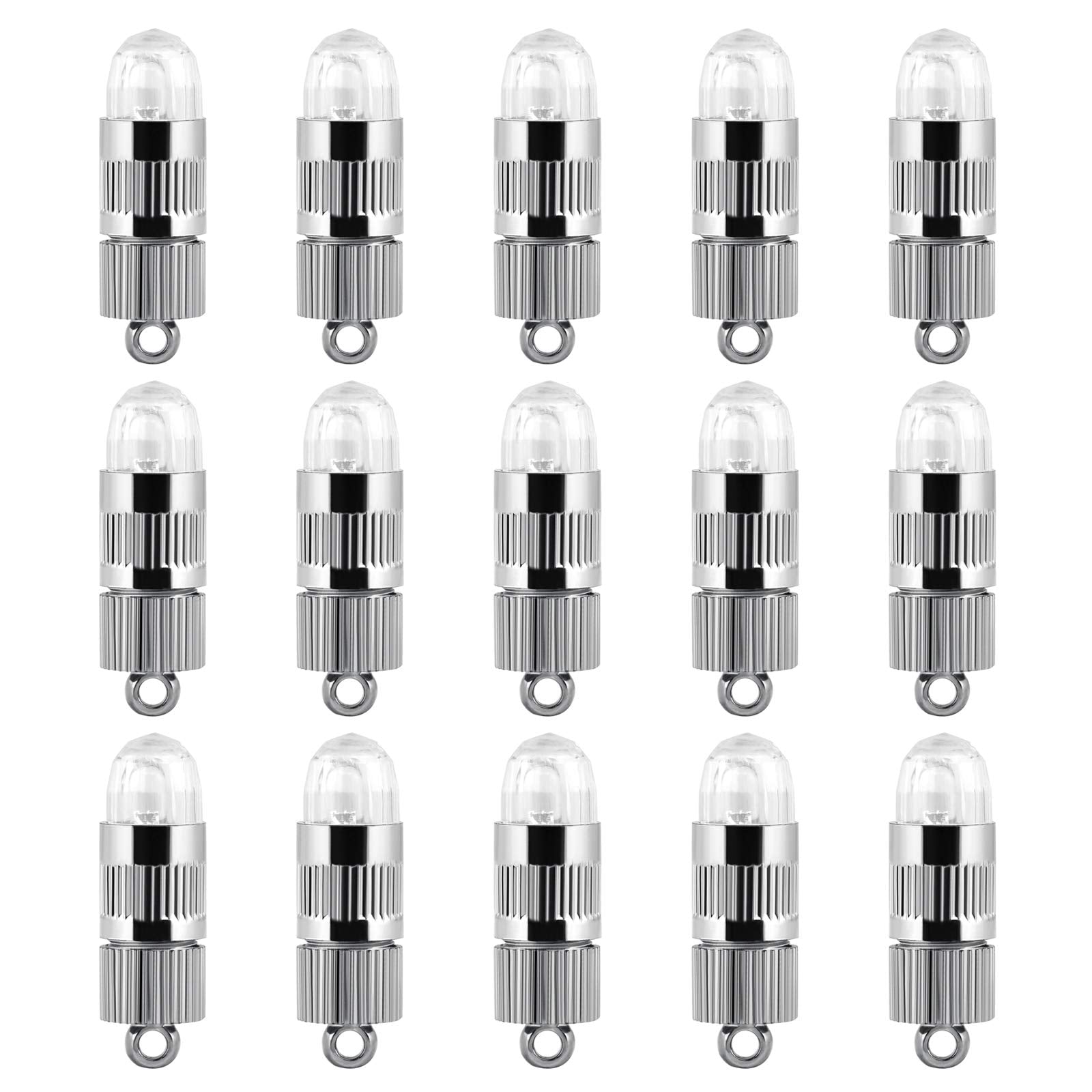 15X Battery Operated Mini Led Lights For Paper Lanterns, Balloons, Party Decoration, Non-Waterproof - White