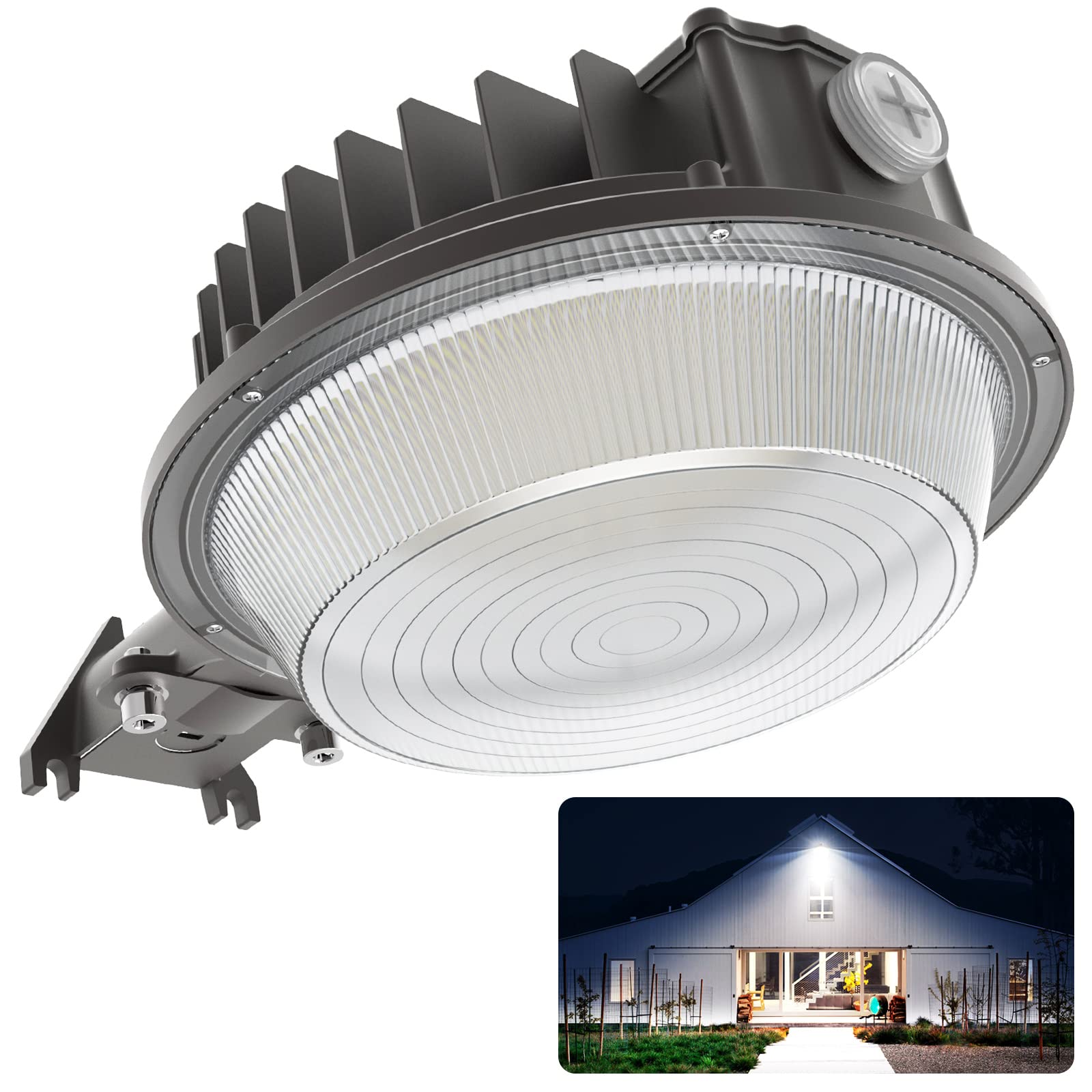 Deerdance Led Barn Light, Ul Certified 120W Dusk To Dawn Outdoor Lighting With 18000Lm 5700K Daylight, Ip65 Waterproof Area Stre