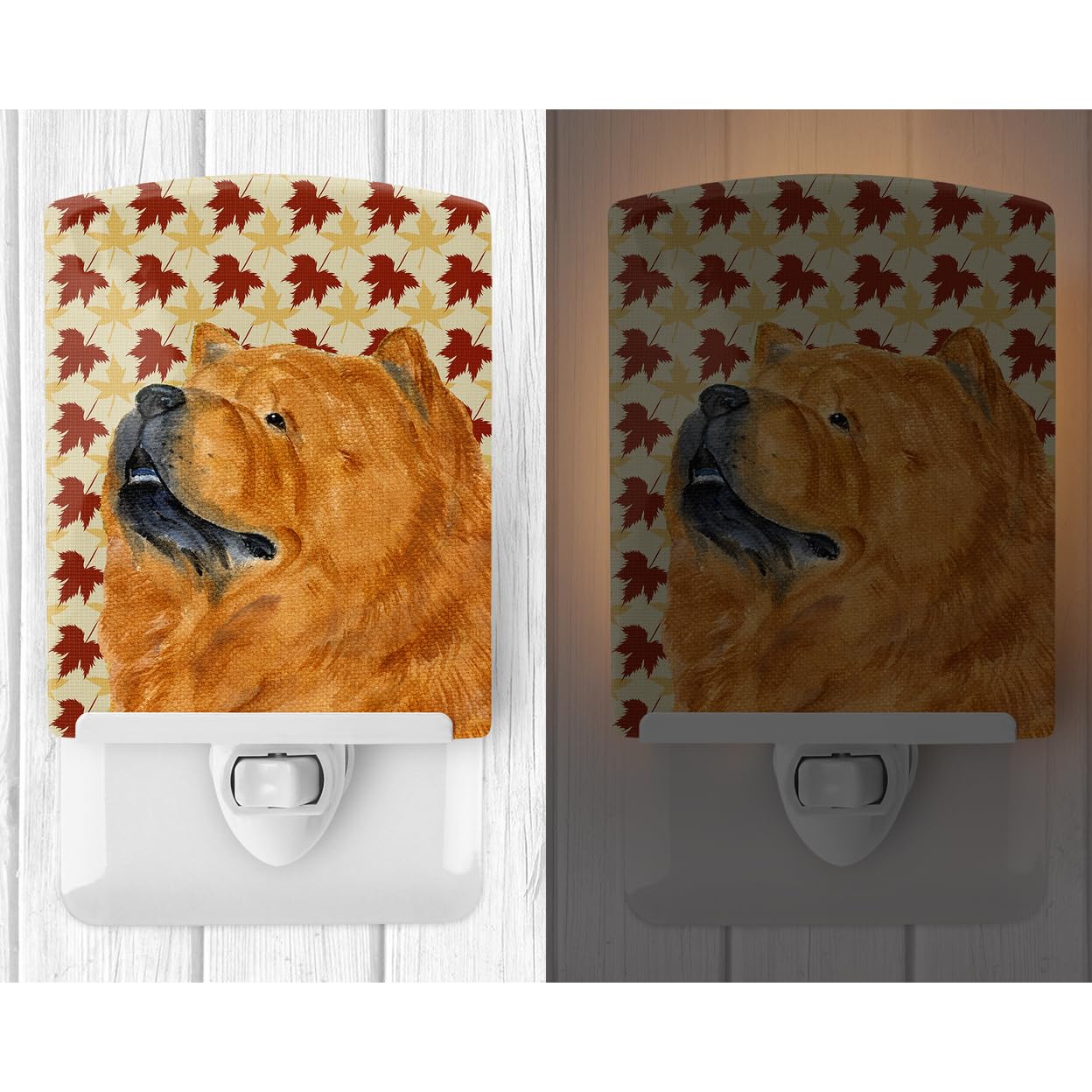 Carolines Treasures Chow Chow Ceramic Night Light, UL-Certified, 6x4x3, Multicolor, Model SS4354CNL