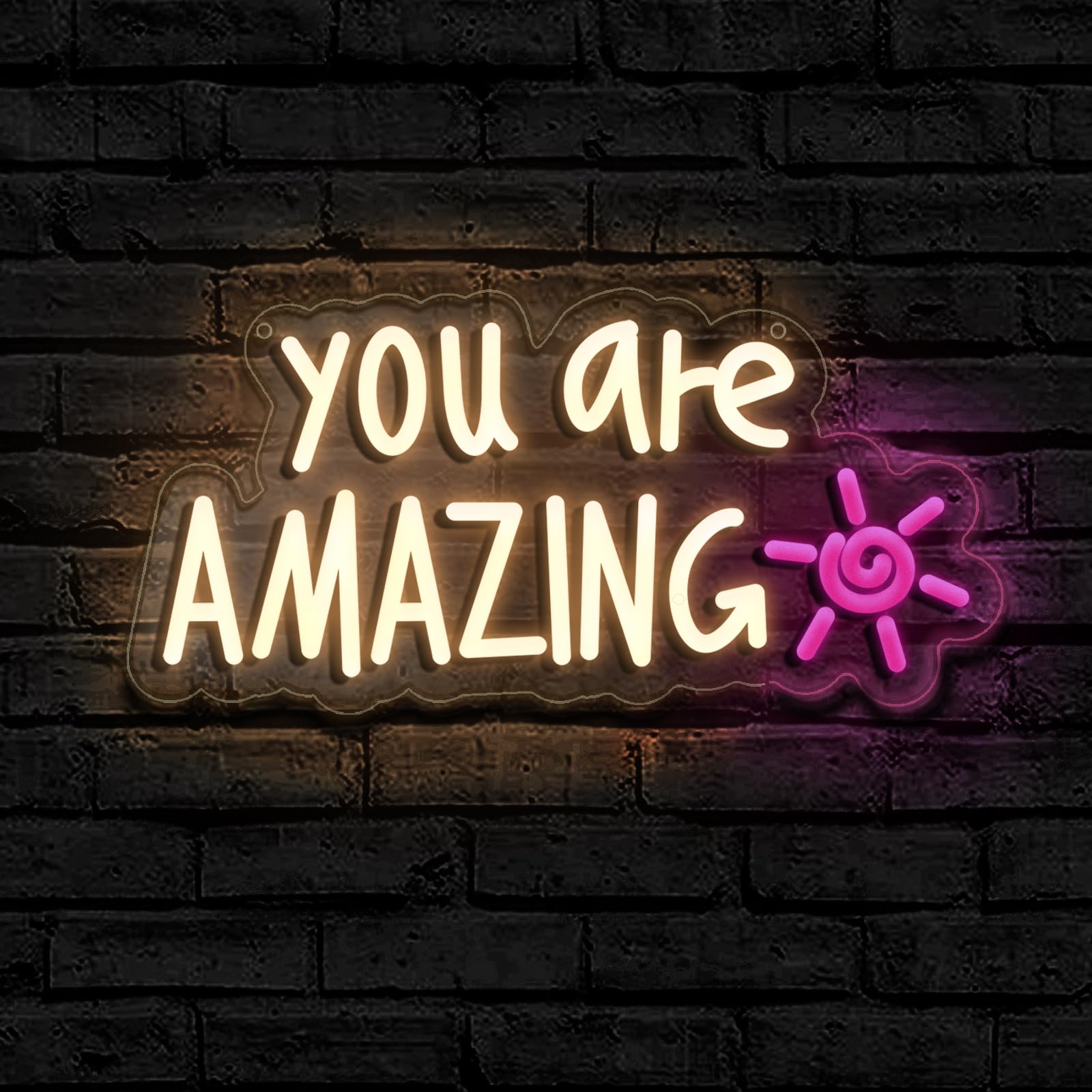 You Are Amazing Neon Sign Wall Decor For Bedroom Class Room Bar Pub Club Nursery Hanging Dimmable Usb Pink Led Light For Wedding Birthday Party Women Christmas Gifts