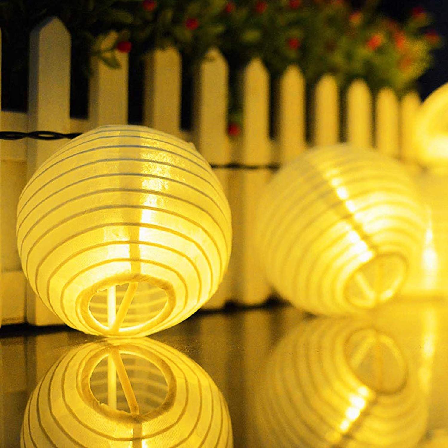 Novelty Place Paper Lanterns - 12 Inch, White, Pack of 10 - Great for Home, Party & Wedding Decorations