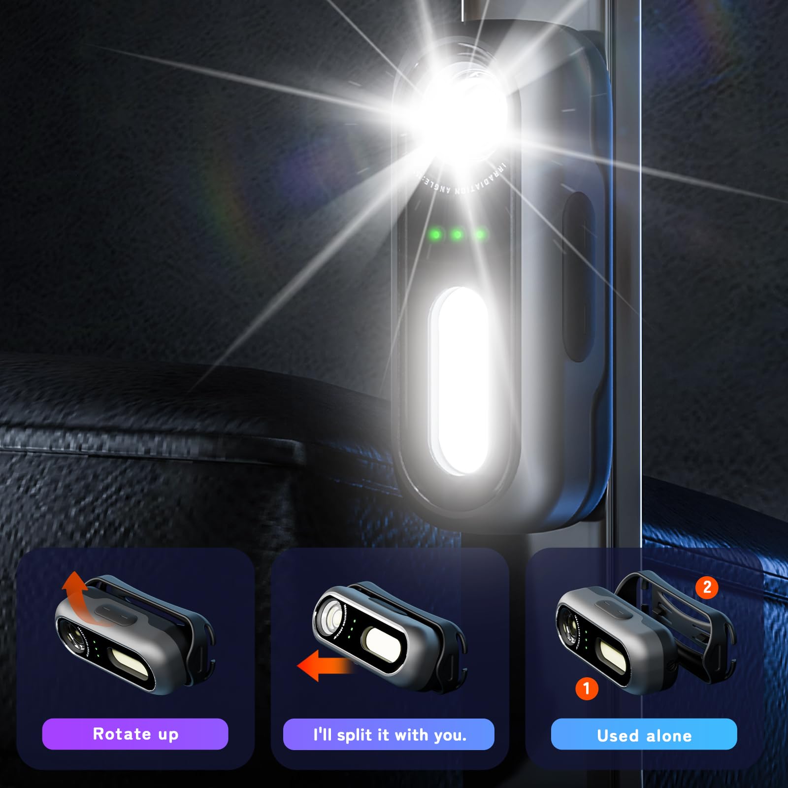 AOOSTAR LED Headlamp Rechargeable, 10000 Lumens Waterproof Forehead Light for Camping and Hiking