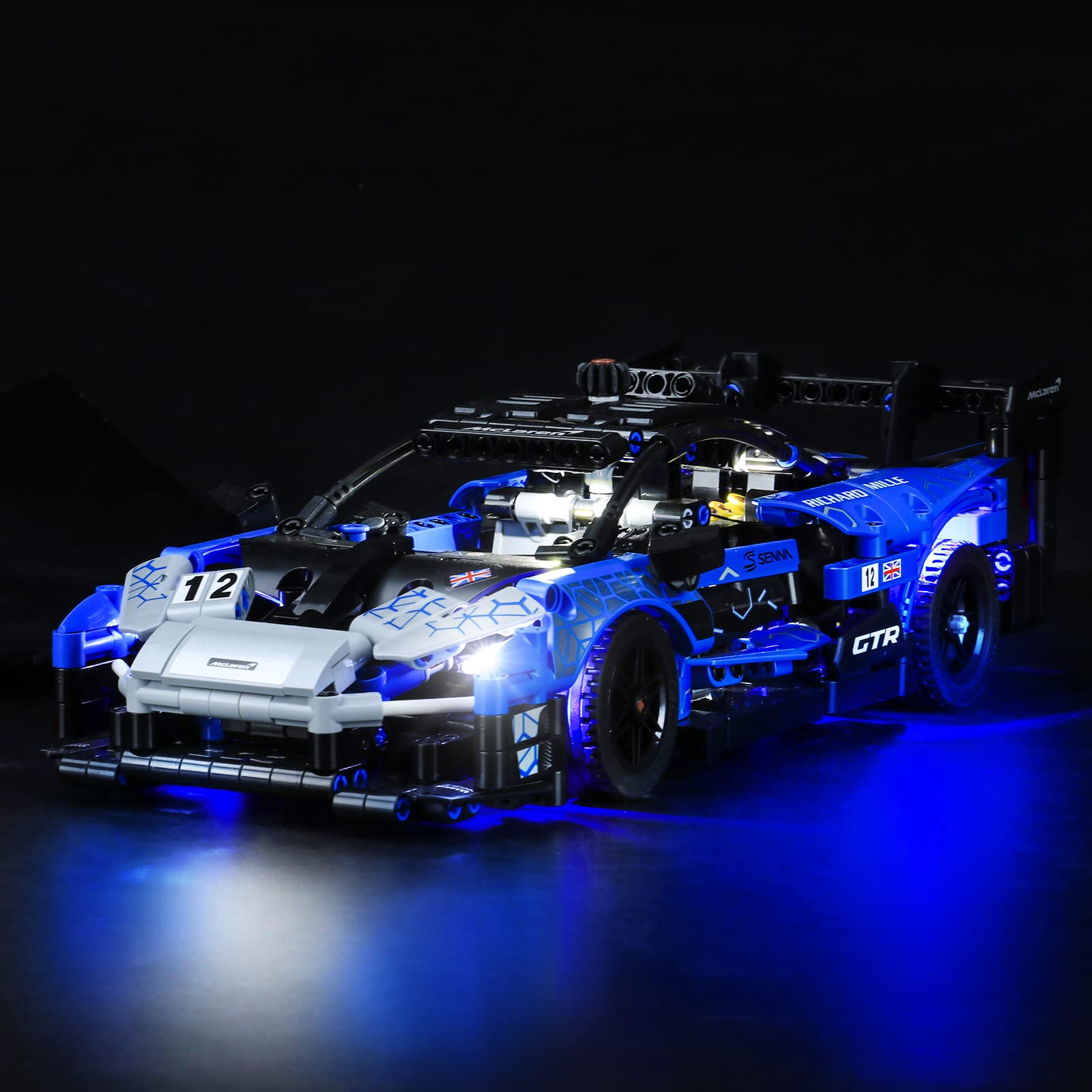 Lightailing Light Set for (Technic McLaren Senna GTR) Building Blocks Model - Led Light kit Compatible with Lego 42123(NOT Inclu