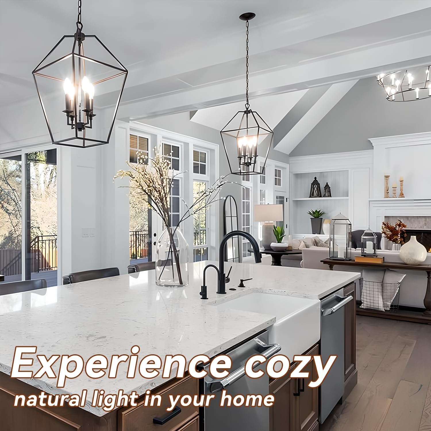 Tjoy Led Candelabra Bulbs Dimmable, 60W Equivalent Chandelier Light Bulbs, E12 Small Base, 4.5W 5000K Daylight, 500Lm, B11 Vinta