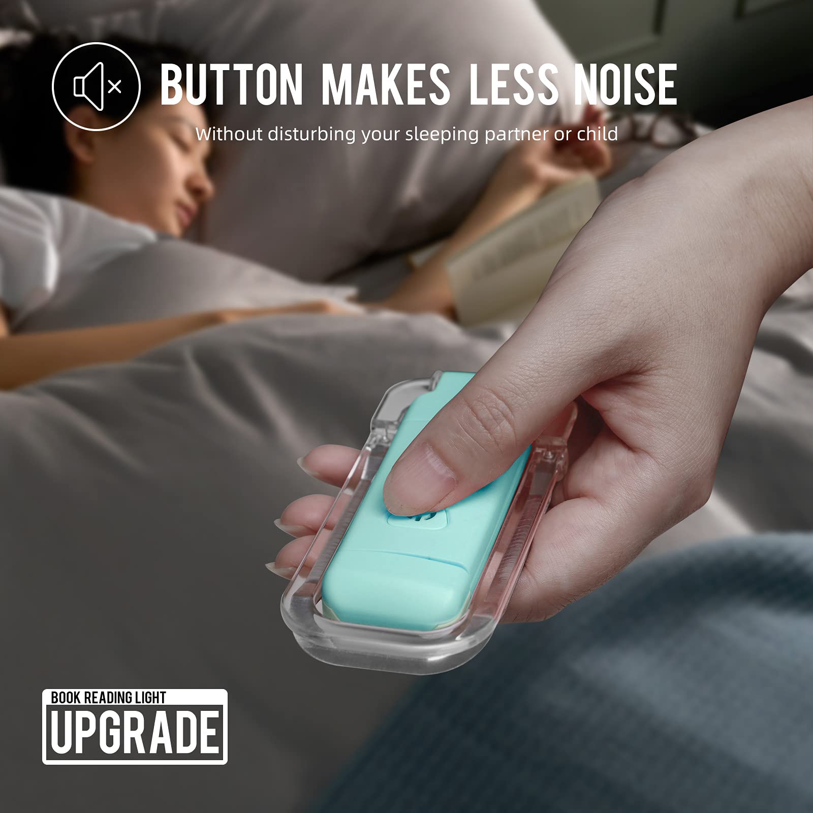 Book Light For Reading In Bed, Usb Rechargeable Clip On Book Lights, 3 Brightness Adjustable Dimmable Bookmark Light For Eye-Pro