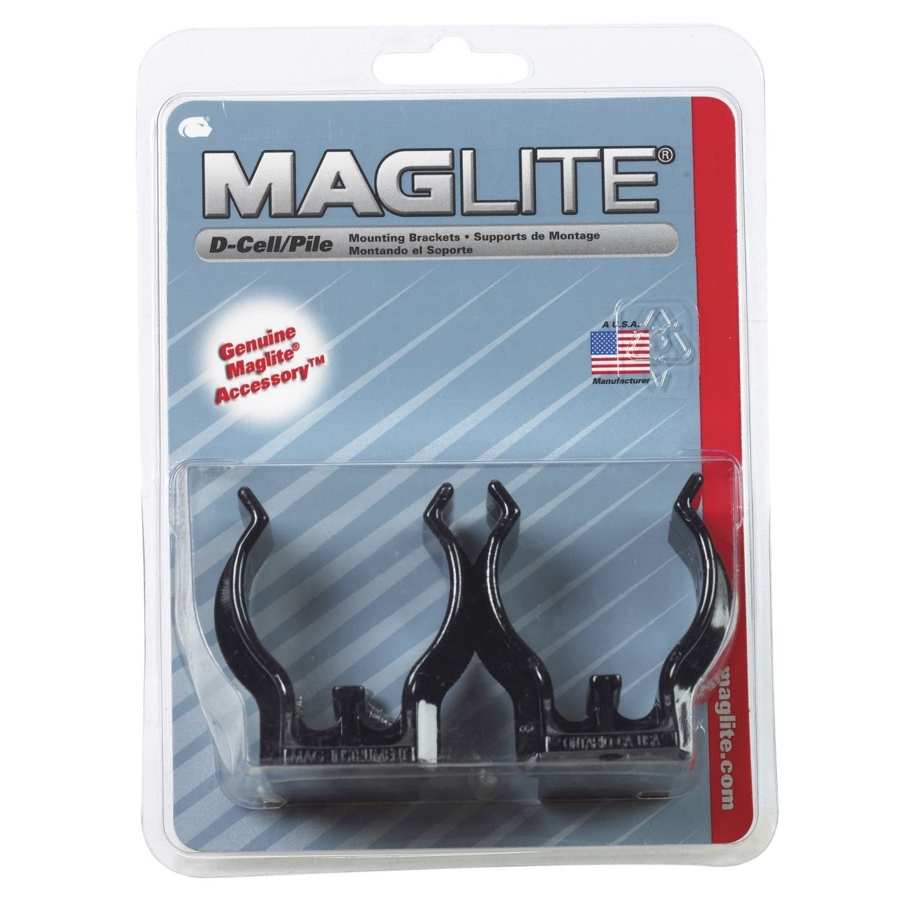 MagLite ASXD026 Flashlight Mounting Brackets - Universal Fit, Durable Design