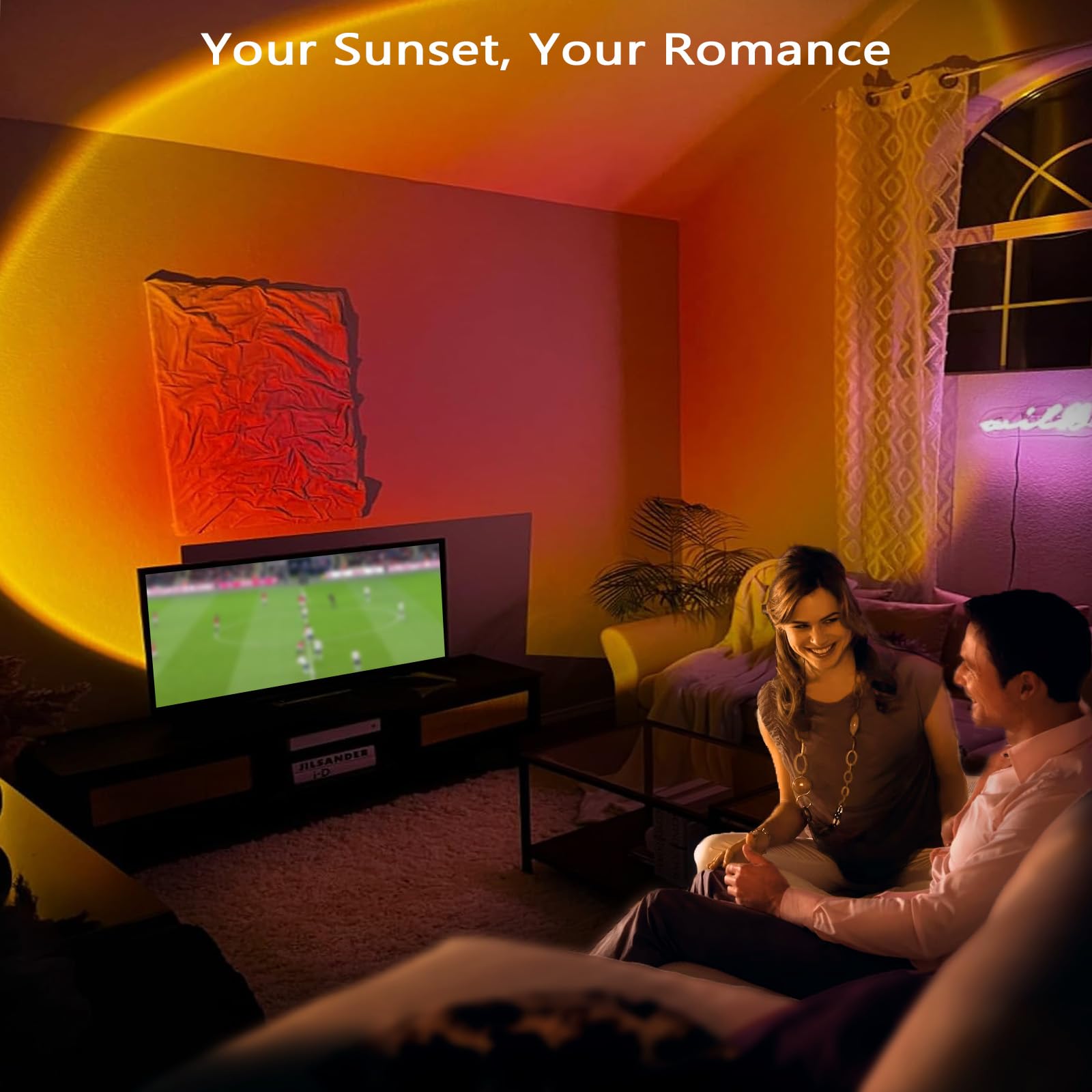 Easeking Led Sunset Lamp Projector Multicolor Changing With Usb Port Sunset Light 180?Otation For Room Decor Sunset Lamp For Bedroom Photography Party Tiktok Live Gift For Halloween  Christmas
