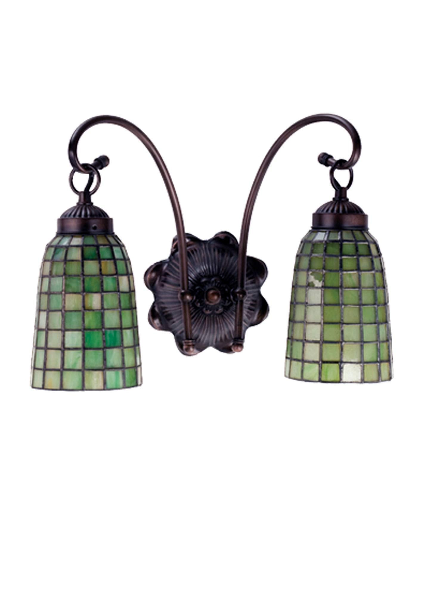 Meyda Tiffany Lighting Fixture, 14.5in Width, Metal, Antique Finish, Model 18637