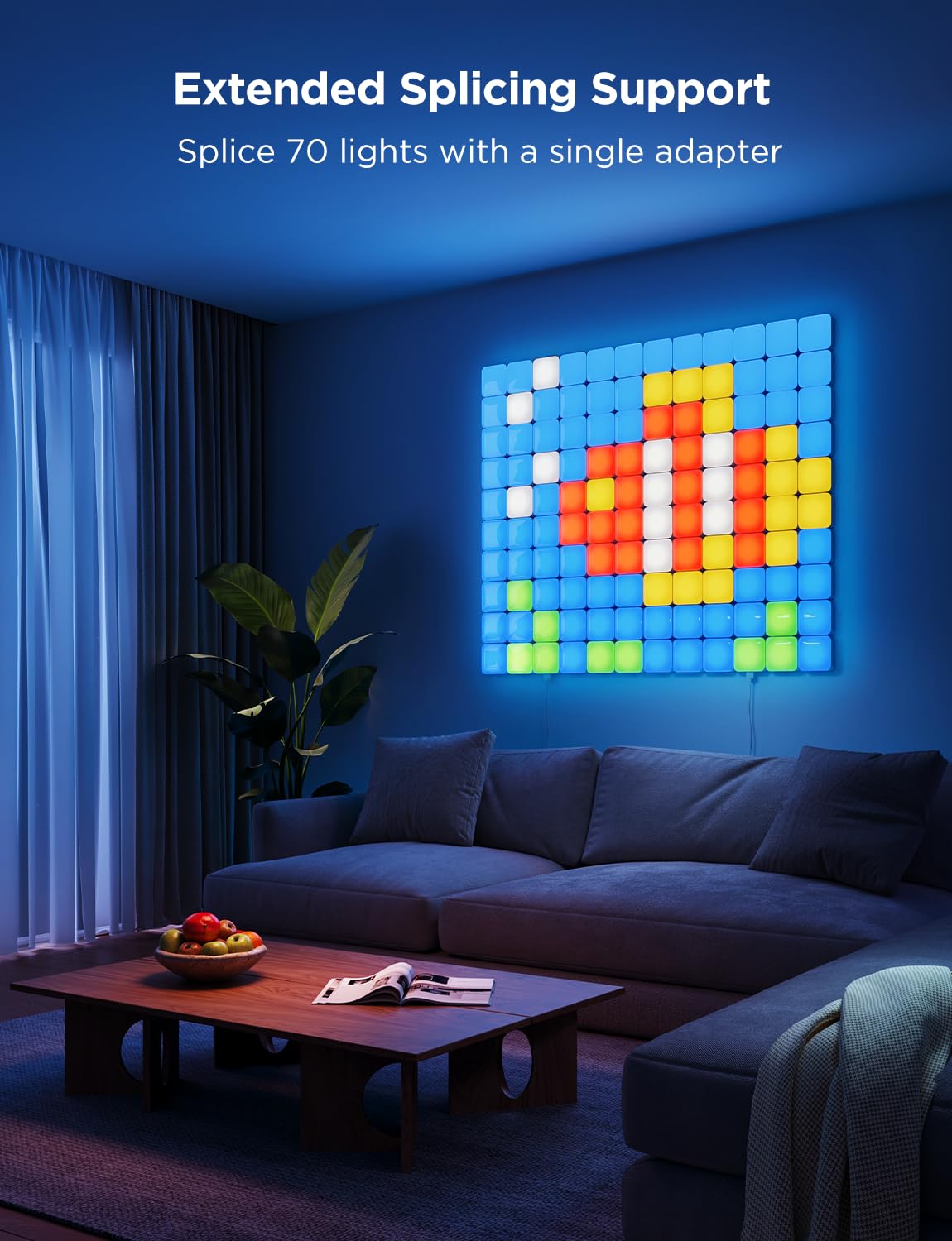 Govee Mini Panel Lights, Rgbic Led Wall Panels, Smart Diy Cube Wall Light, Works With Matter, Alexa, Google Assistant, Sync With