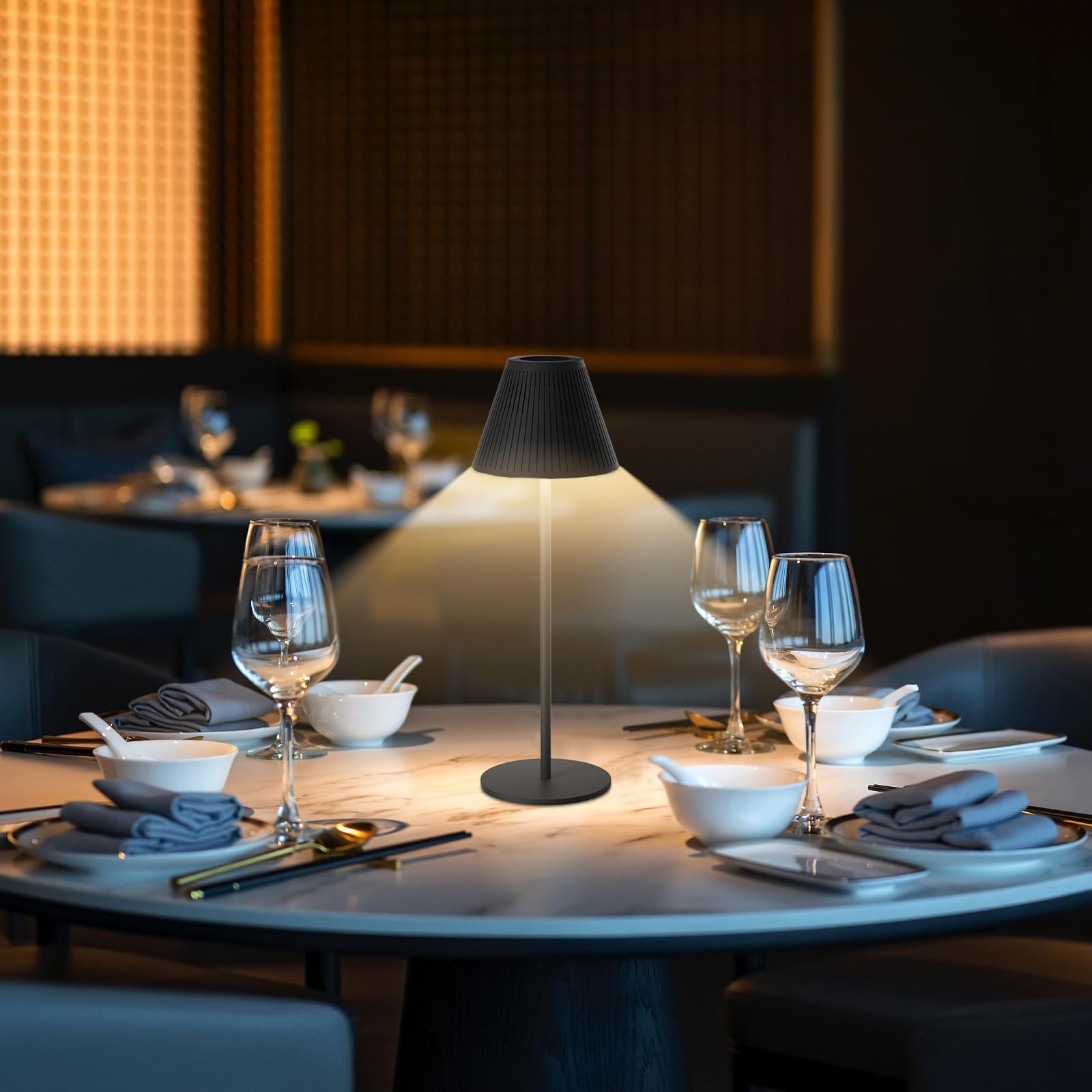 Honeywell M1 Sunturalux Portable LED Desk Lamp 2Pack Rechargeable 5200mAh Black Iron