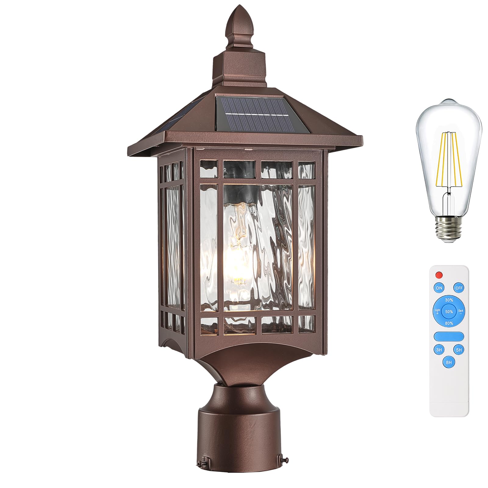 Jafinou Solar Lamp Post Lights Outdoor