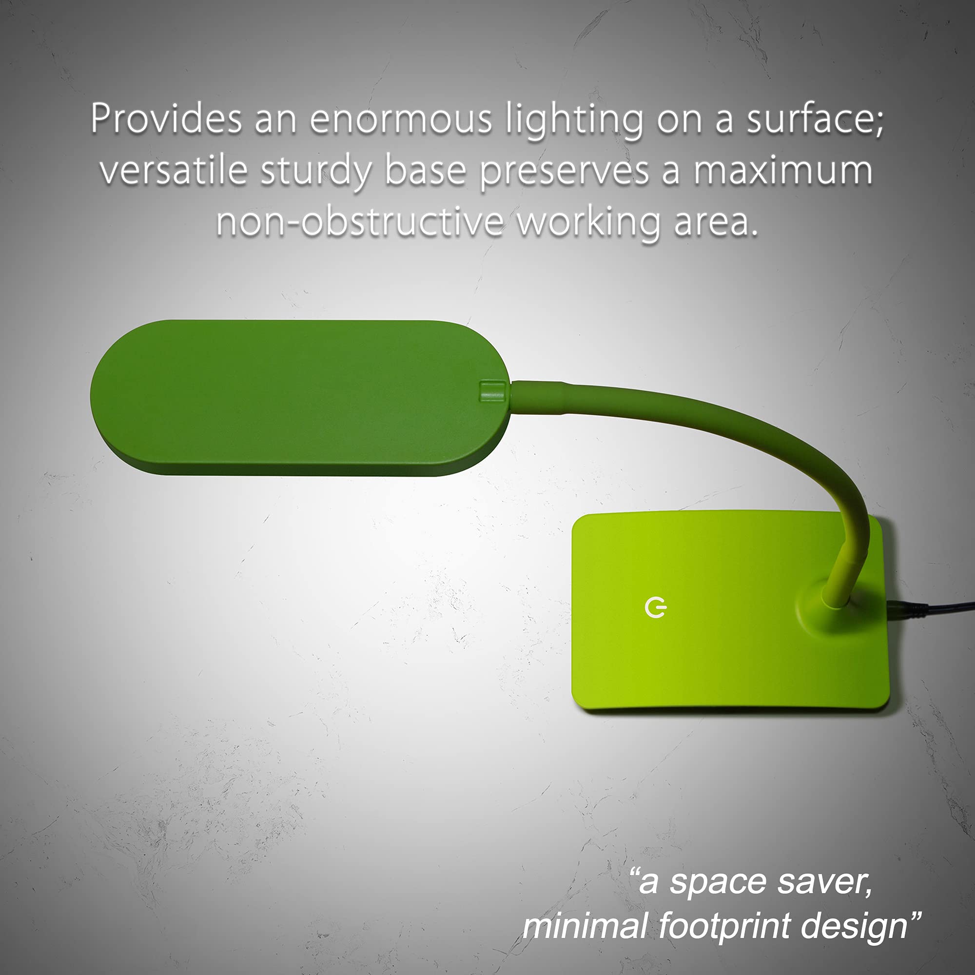 TW Lighting Green Desk Lamp - Super Bright LED with USB Charging Port, Model IVY20-40GR