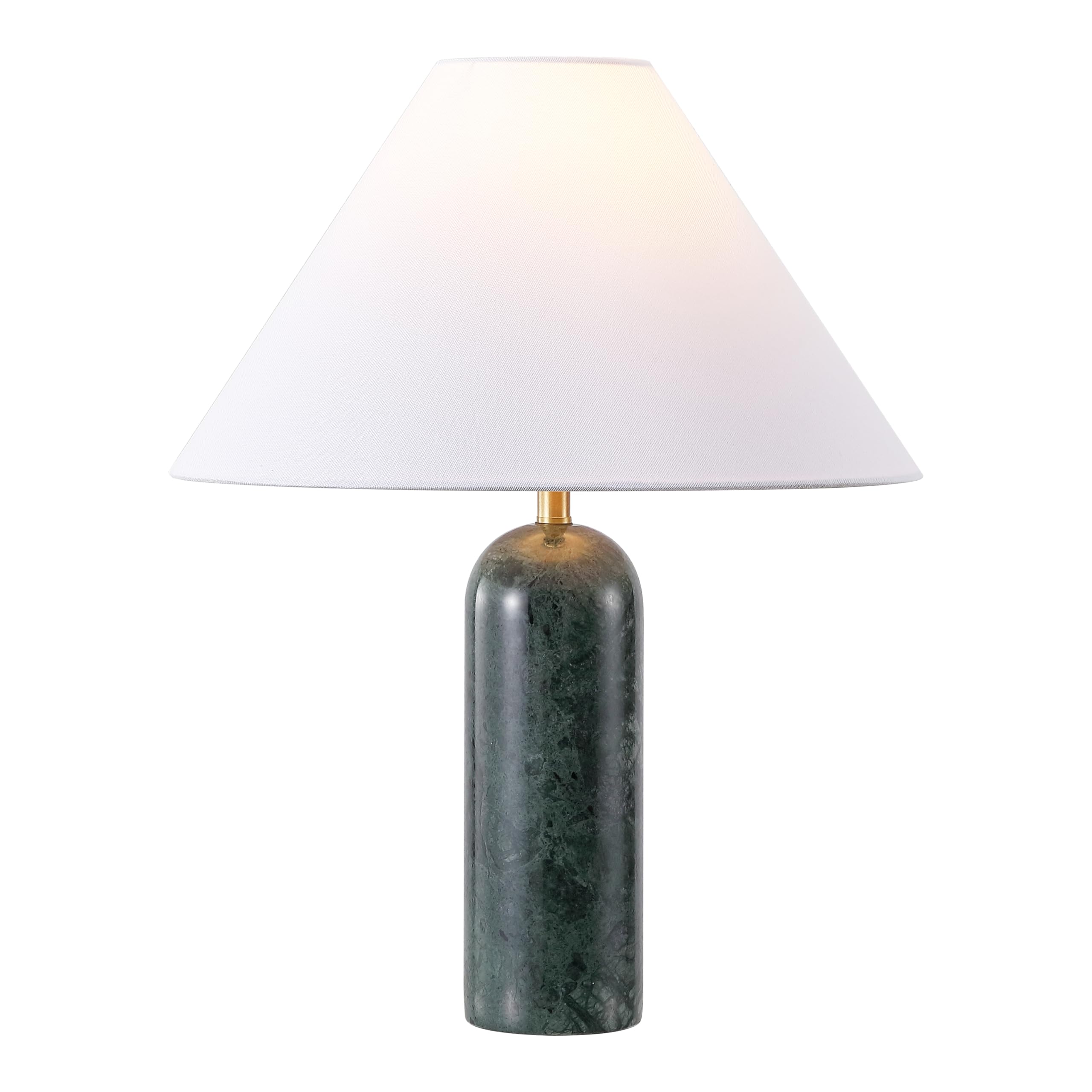 SAFAVIEH Lighting Collection - Selah Green 21 Inch Marble Table Lamp with Shade, Contemporary Accent Lighting, Bulb Included (TB