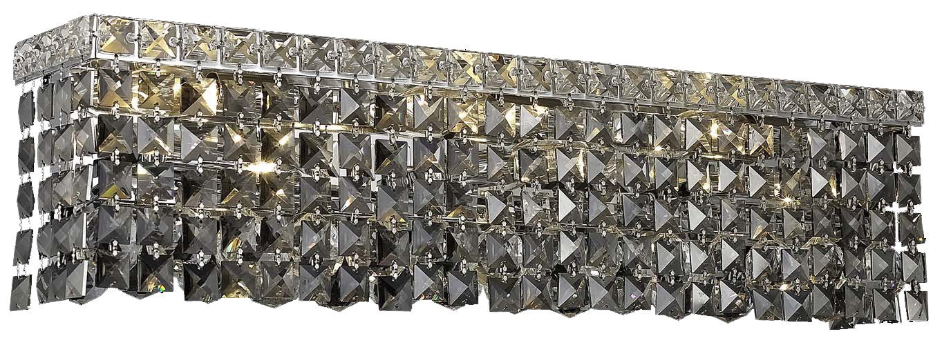 Maxime 3 light Chrome Wall Sconce Clear Royal Cut Crystal