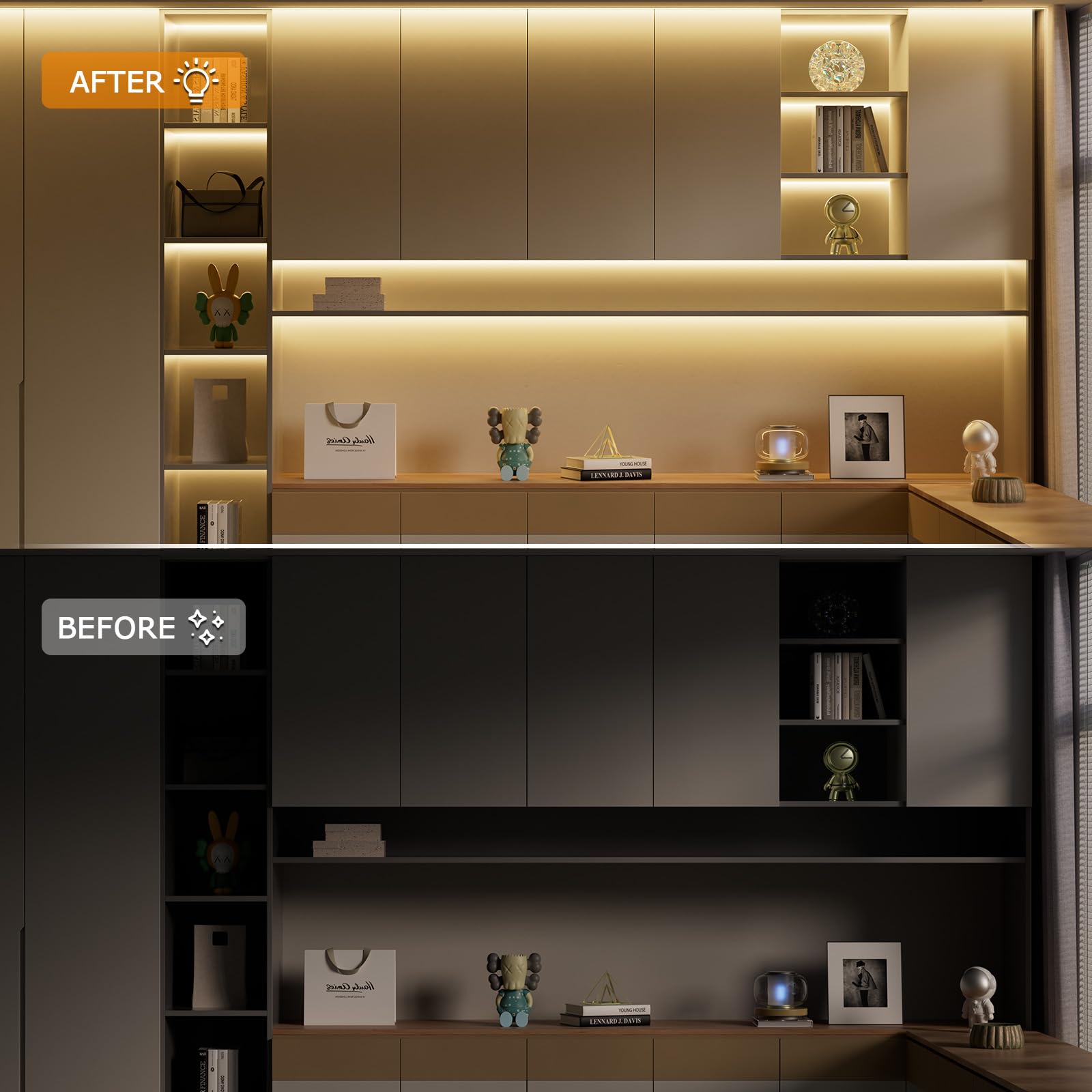 Pautix Cob Led Strip Light 20Ft/6.1M 3000K Warm White 3087Leds,High Lumen Cri90+ Super Bright,Lead-Free Material Dc24V Flexible Led Tape For Home&Office Diy Lighting Project(Power Supply Not Included)