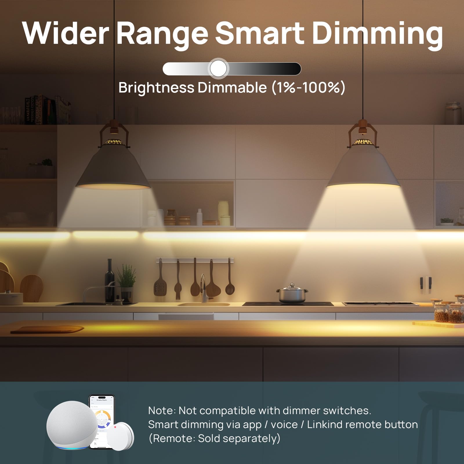 Linkind Matter Smart Light Bulb, Soft White To Daylight Tunable Alexa Light Bulbs, Smart Bulbs Work With Apple Home, Alexa, Goog