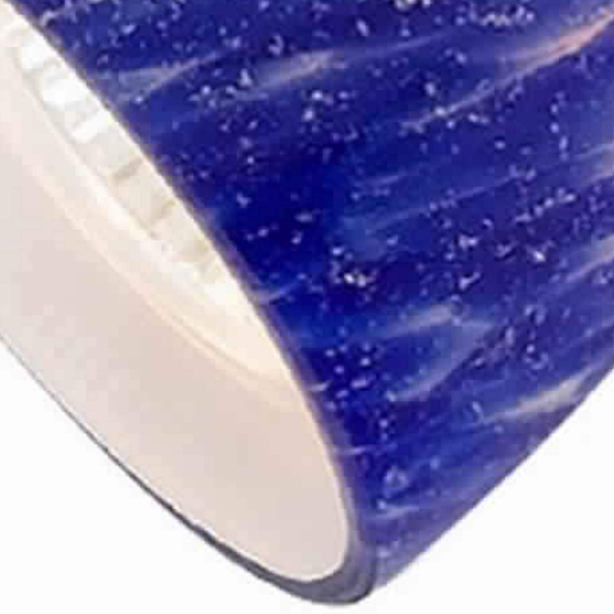 Benzara 50 Watt Track Fixture, Metal with Handblown Glass Shade, Silver and Blue, Model BM223034