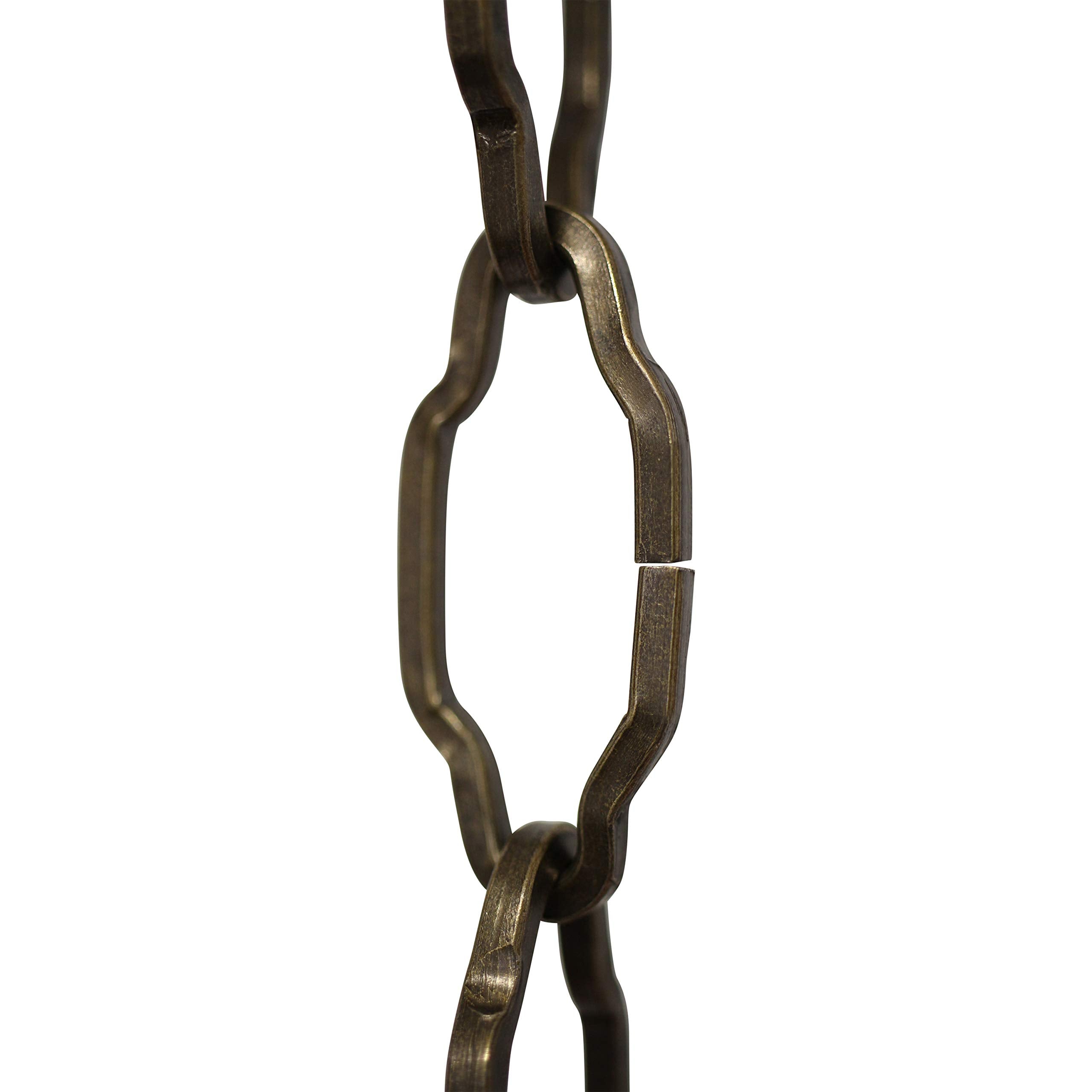 RCH Hardware CH-S57-30-AB-3 Steel Chandelier Chain, Antique Brass (3 Feet)