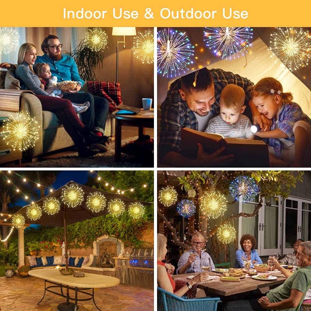 Admitrack Fairy String Lights, 120 Led, 8 Modes, Battery Operated, Waterproof, Copper Wire, Christmas Lights, Party Lights