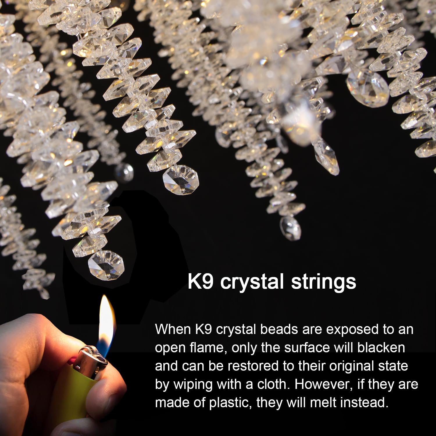 Puvaue Tree Branch Chandelier L47 Luxury Rectangular Crystal Raindrop Pendant Light 13 Lights Kitchen Island Hanging Light Fixtu