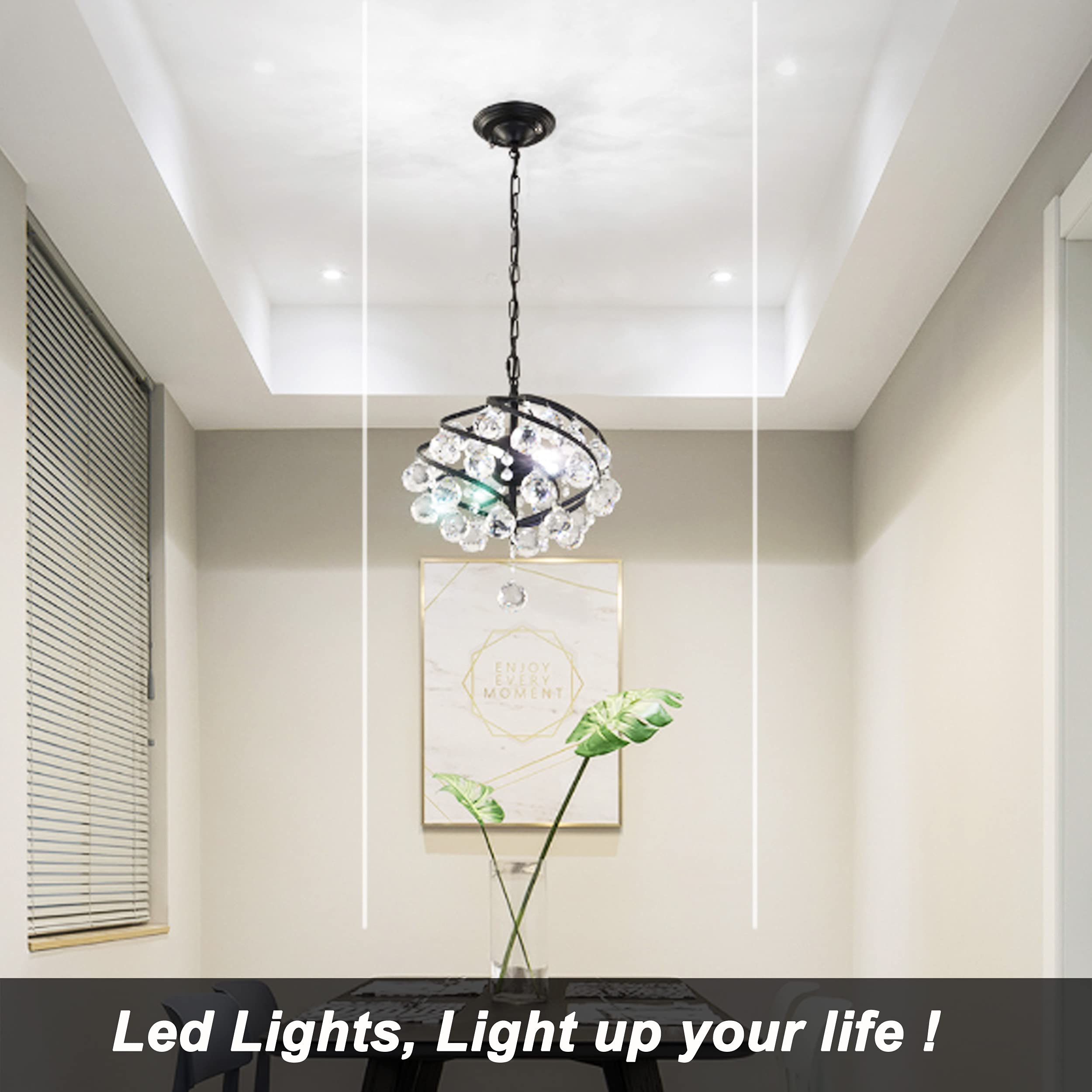 Alide G9 Led Bulbs 5W 6000K Daylight Cool Bright White,50W-60W Halogen Equivalent, Ac120V T4 G9 Bi-Pin Led Bulbs For Chandelier
