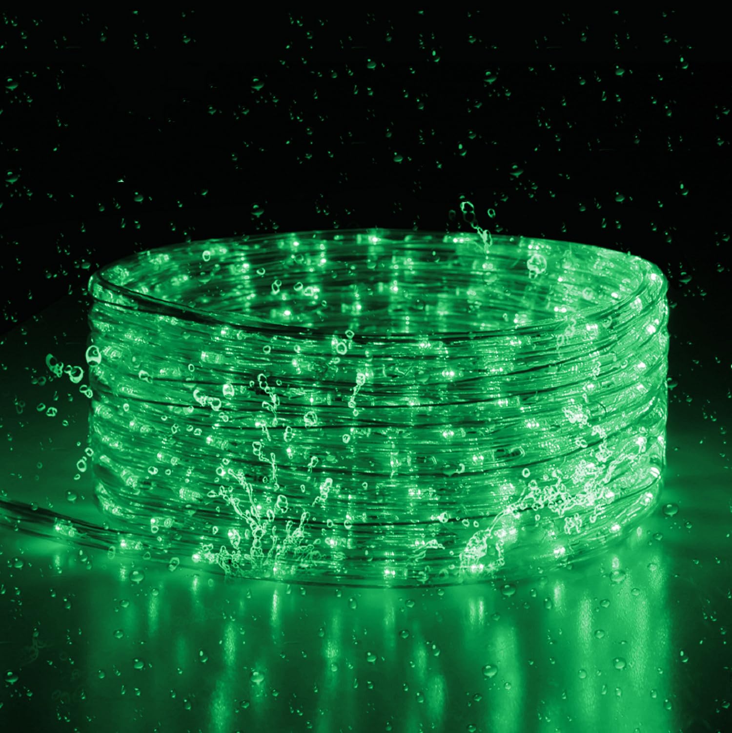 Buyagn Green Led Rope Light  20Ft Led Strip Lights Outdoor Waterproof Decorative Lighting For Indoor/Outdoor Decorations  Deck  Patio  Party And Bedroom Decorations