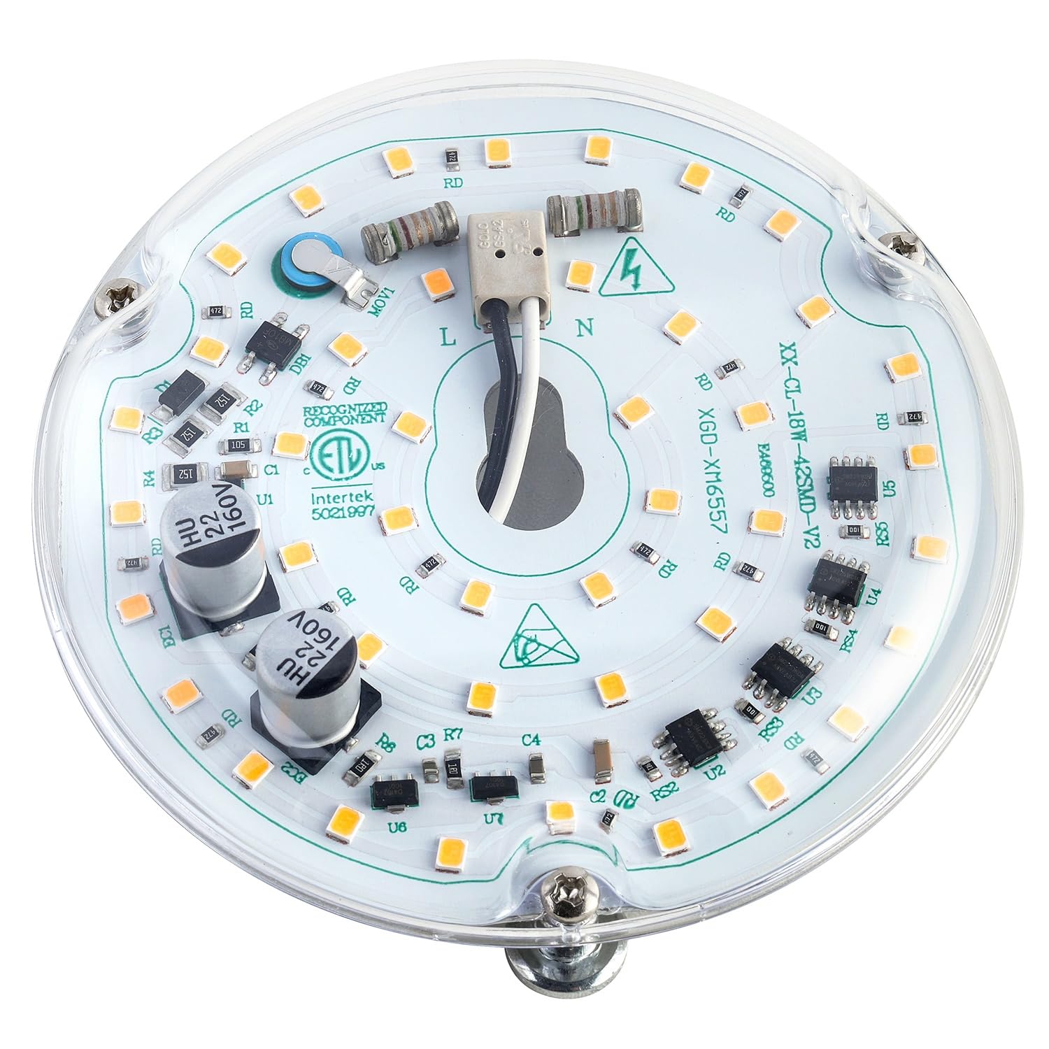 Ledytech 4 inch LED Retrofit Light Kit, 18W, 3000K, Dimmable, Aluminum, Warm White, Model 710560320844