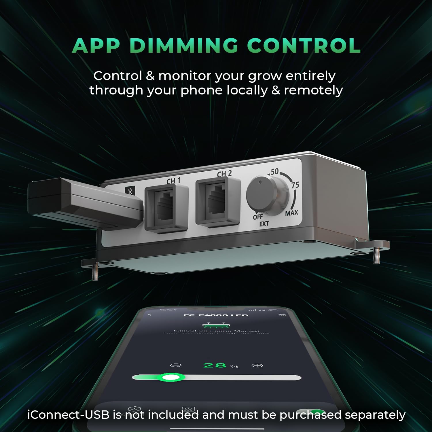 Mars Hydro 2025 New Version Fc-E4800 Foldable Led Grow Light 4X4Ft Full Spectrum Grow Light Bar 480Watt Plant Growing Light Remote Control Dimmable Commercial Grow Lamp Daisy Chain